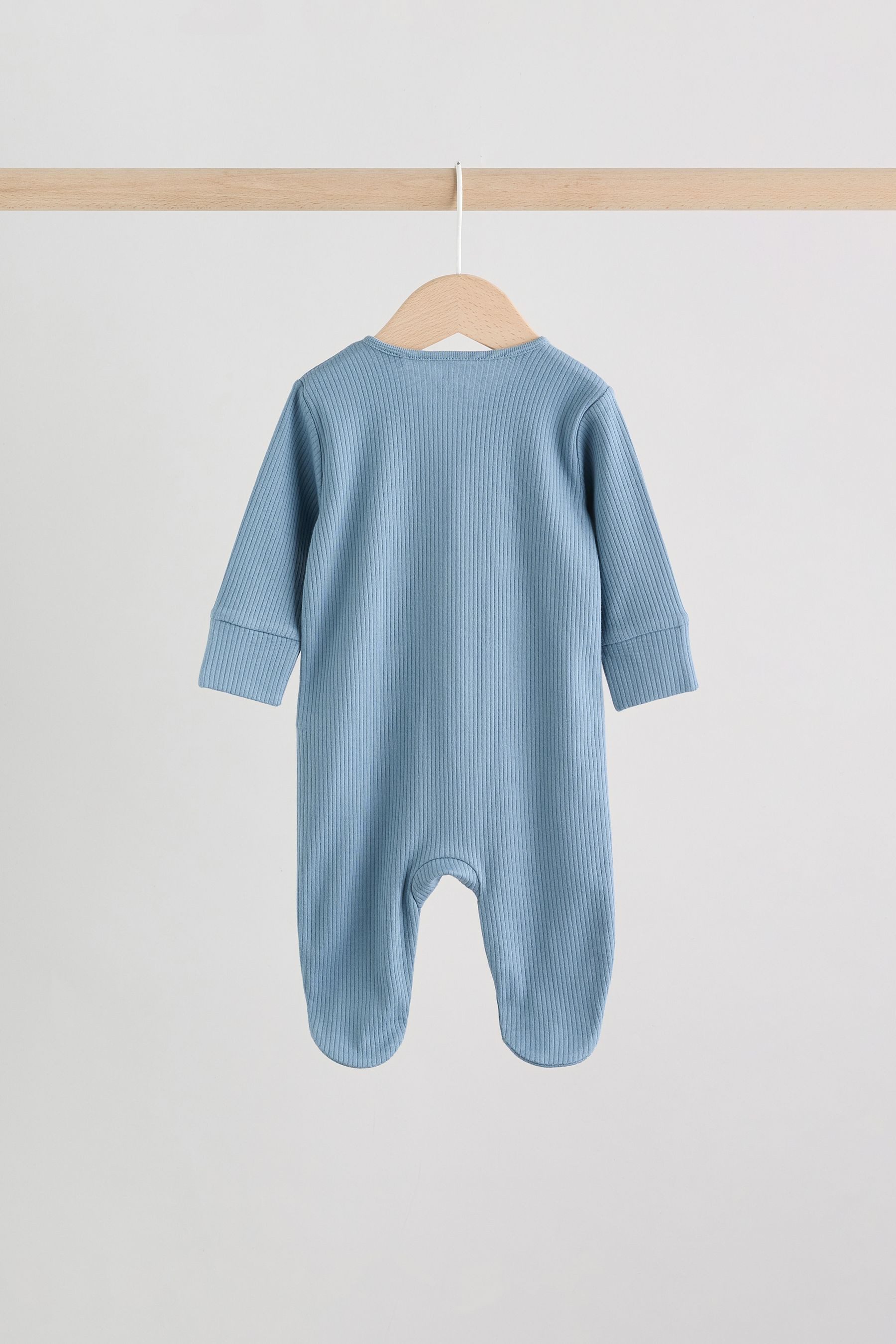 Next Schlafoverall 3er-Pack Babystrampler Zwei-Wege-Reißverschluss (3-tlg)