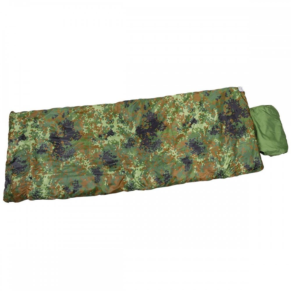 MFH Deckenschlafsack Israel. Pilotenschlafsack, flecktarn, 2-lagig