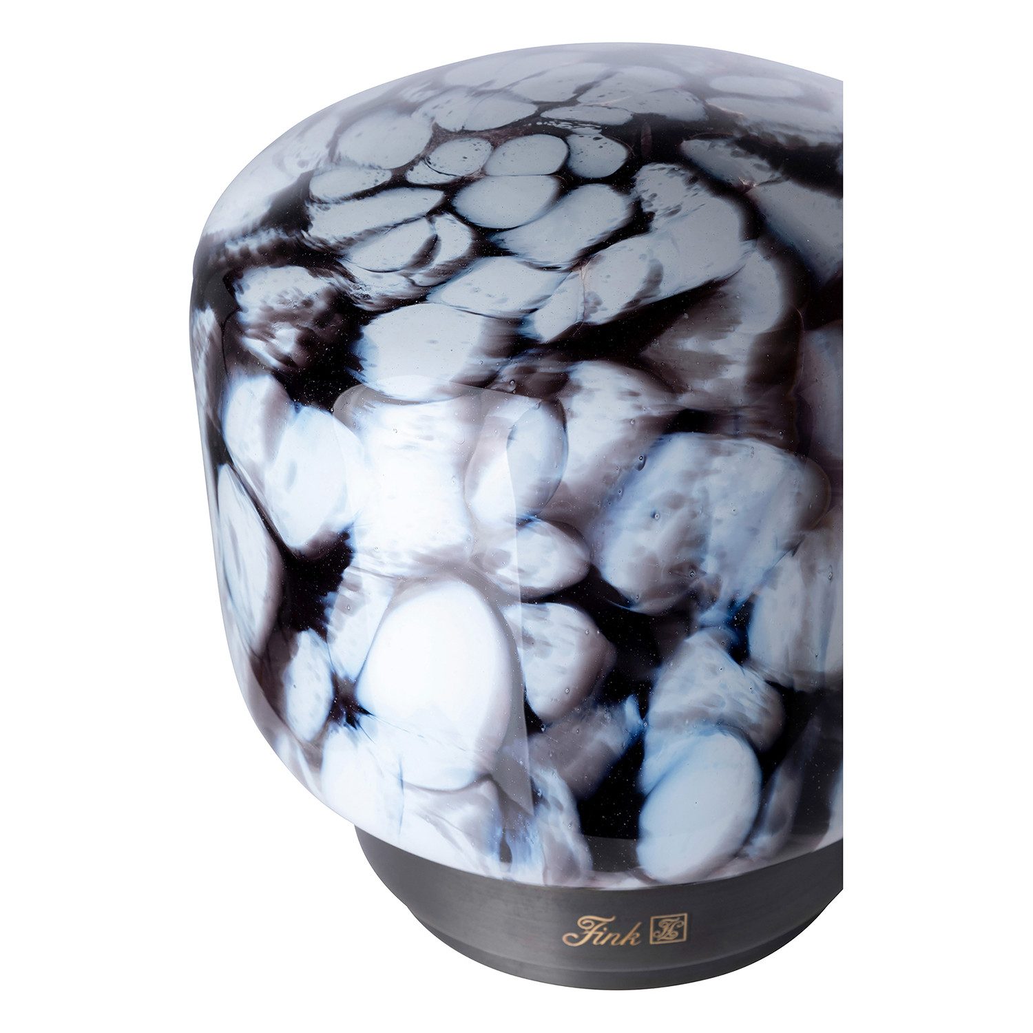 Fink LED Dekolicht ECLIPSE LED Leuchte - H. 24cm - blau-grün - Eisen/Glas/Polyethylen, LED Lampe Leuchte - Effiziente LED Beleuchtung für Ihr Zuhause
