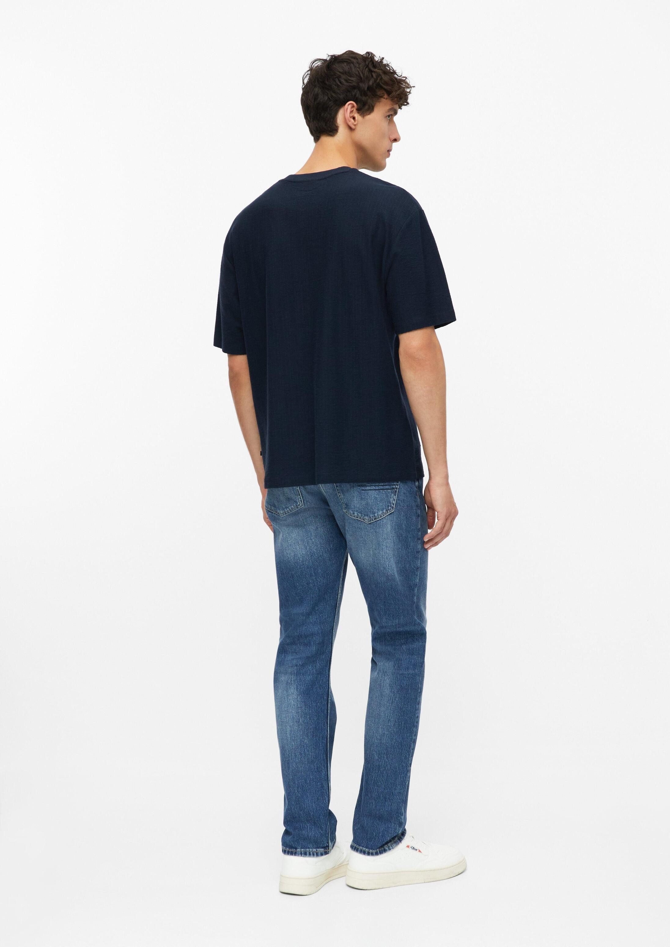 s.Oliver Kurzarmshirt T-Shirt T-Shirt mit Ripp-Struktur im Modern Fit