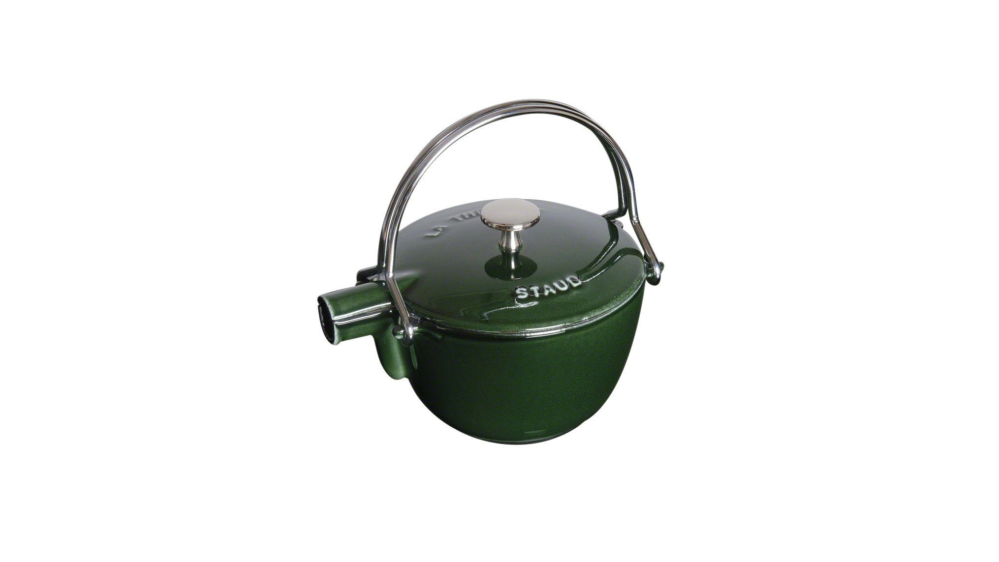 Teekocher Staub Specialities Teekessel, 16 cm rund Basilikum-Grün 1,1L