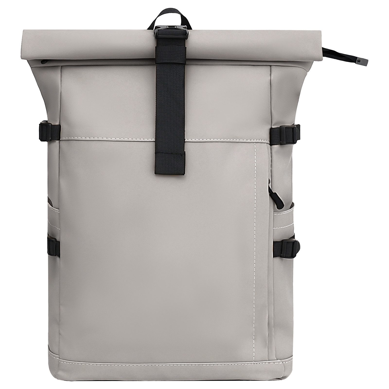 EAAKIE Rucksack RollTop Rucksack Freizeitrucksack Herren Damen Wasserabweisend, spritzwassergeschütztes Polyester und wasserabweisende Reißverschlüsse