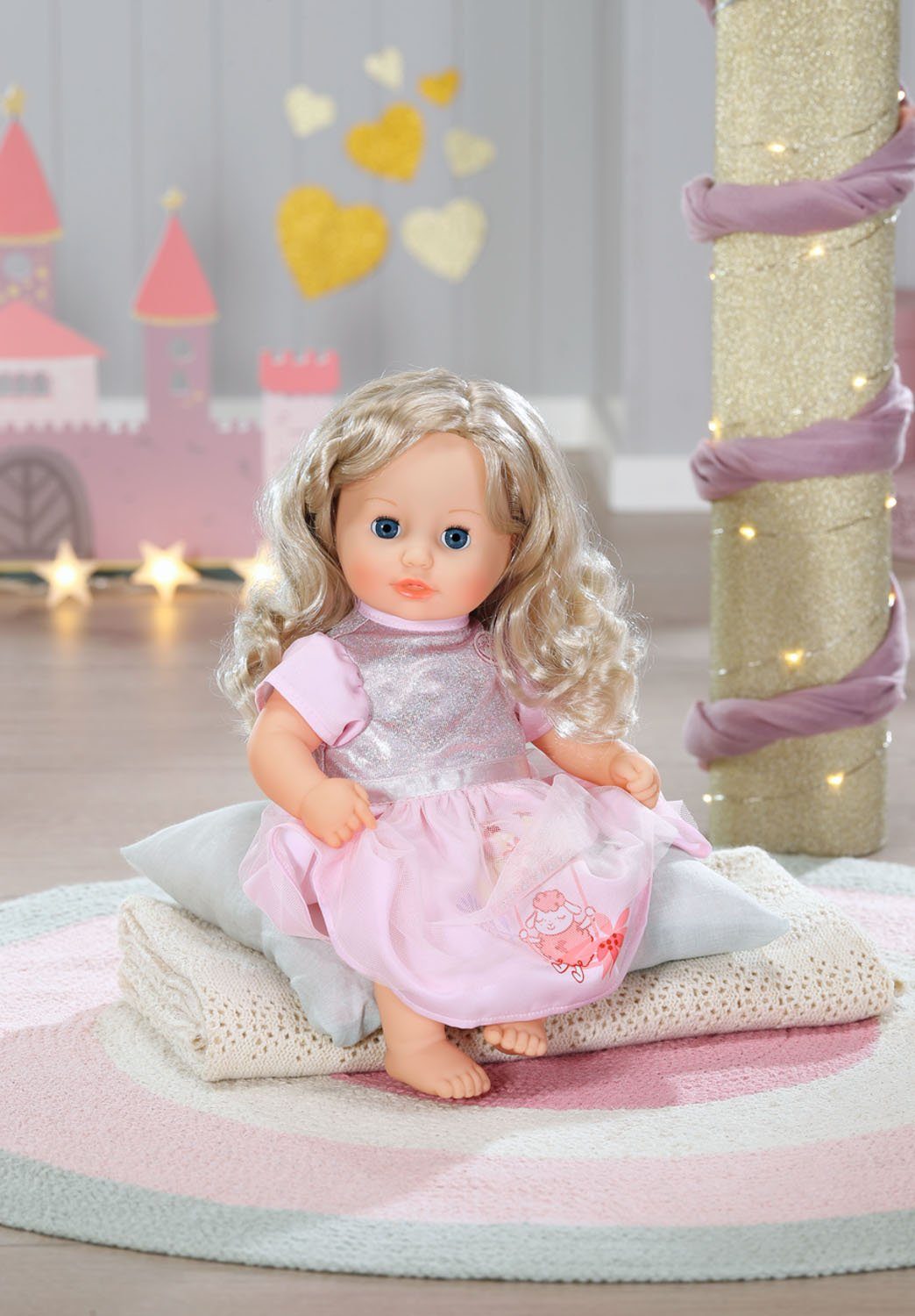 Sweet Annabell cm, mit Little Puppenkleidung Baby 36 Kleid, Kleiderbügel