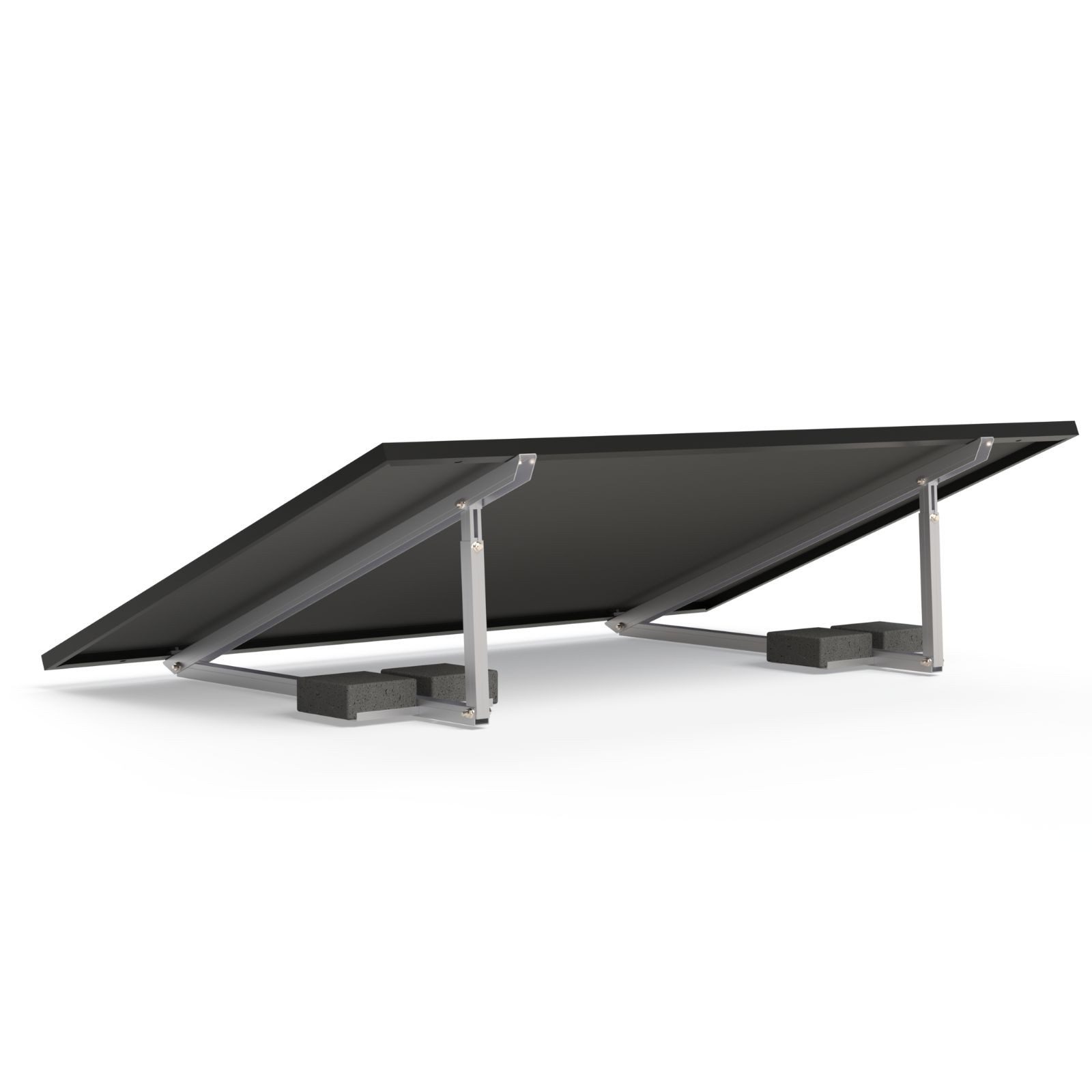 smartEC Solarmodul-Halterung SOLAR ALLin Universal Montage-Set für Solarmodule - Befestigungssystem, (Neigungswinkel 20–35° Flexible Ausrichtung Einfache Montage)