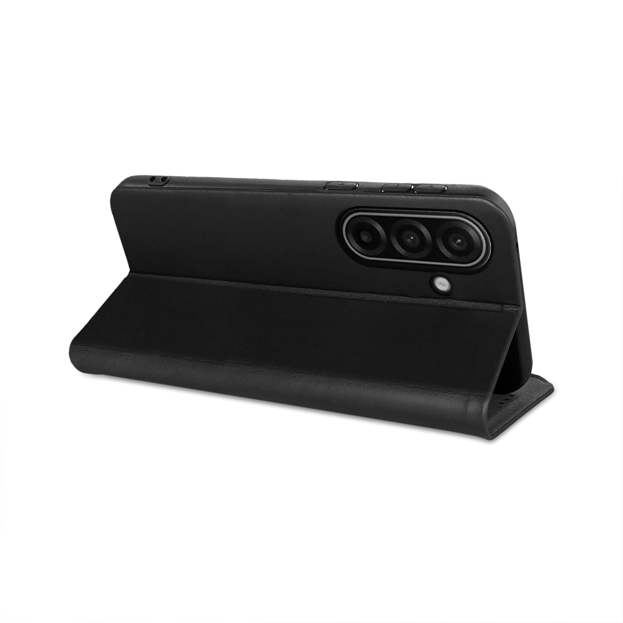 Tec-Expert Handyhülle Echtleder Klapp Hülle für Samsung Galaxy A57 5G 6.7 Zoll, 6.7, Cover Klapphülle Case mit Kartenfach RFID Schutz aufstellbar – Bild 3 von 5
