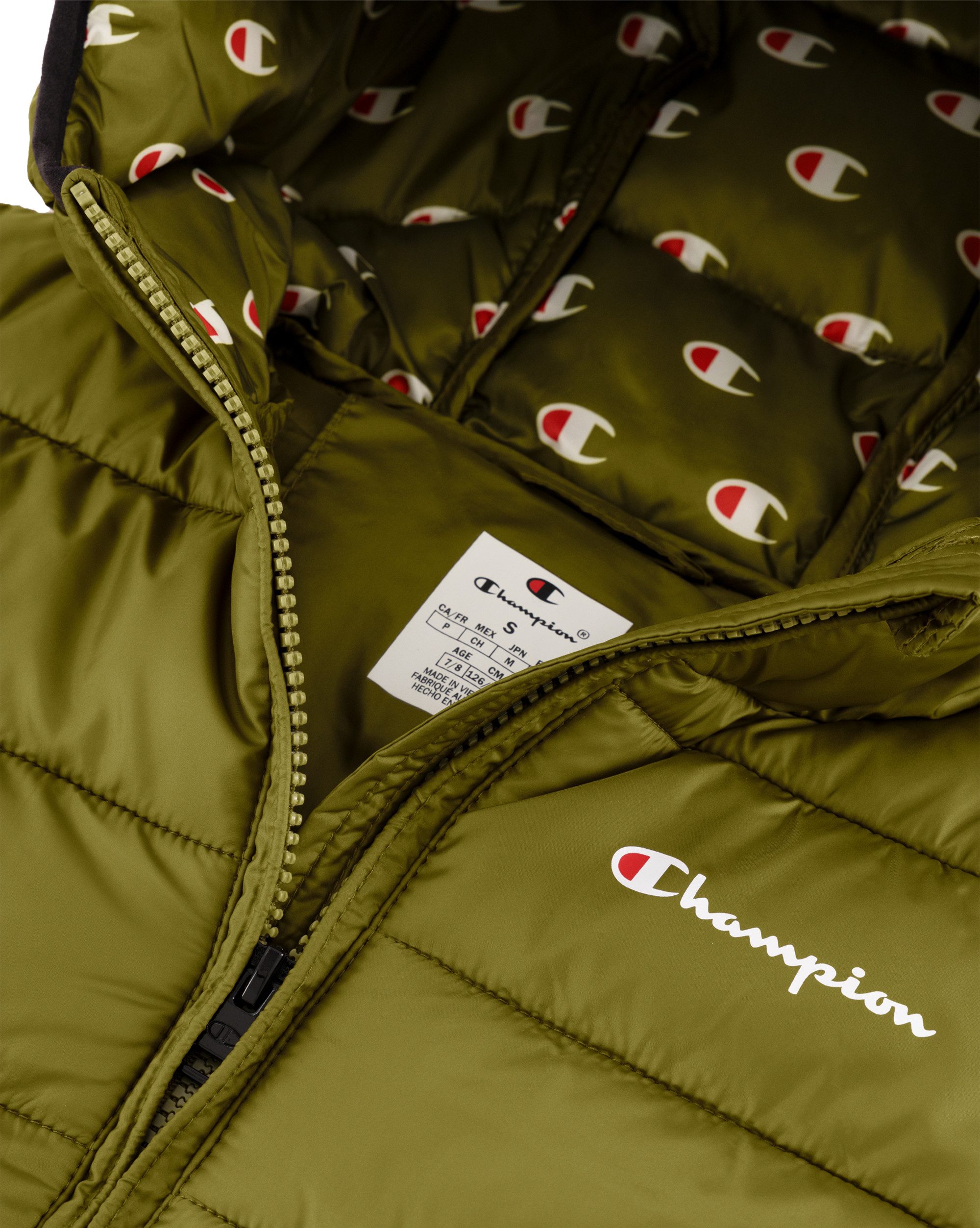 Champion Steppjacke mit Kapuze, aus Steppware aus Polyester, pflegeleicht