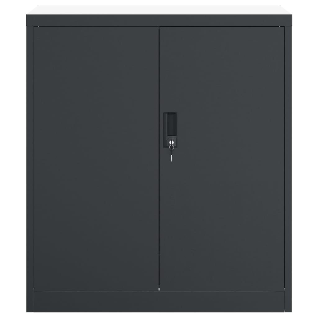 vidaXL Aktenschrank Aktenschrank Anthrazit 79x40x90 cm Stahl (1-St)