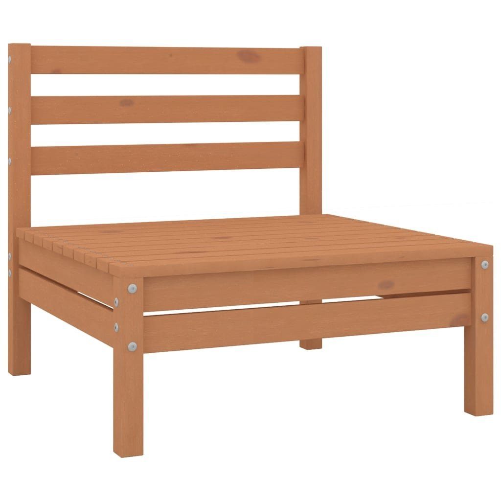 vidaXL Gartenlounge-Set 4-tlg. Garten-Lounge-Set Honigbraun Massivholz Kiefer, (1-tlg)