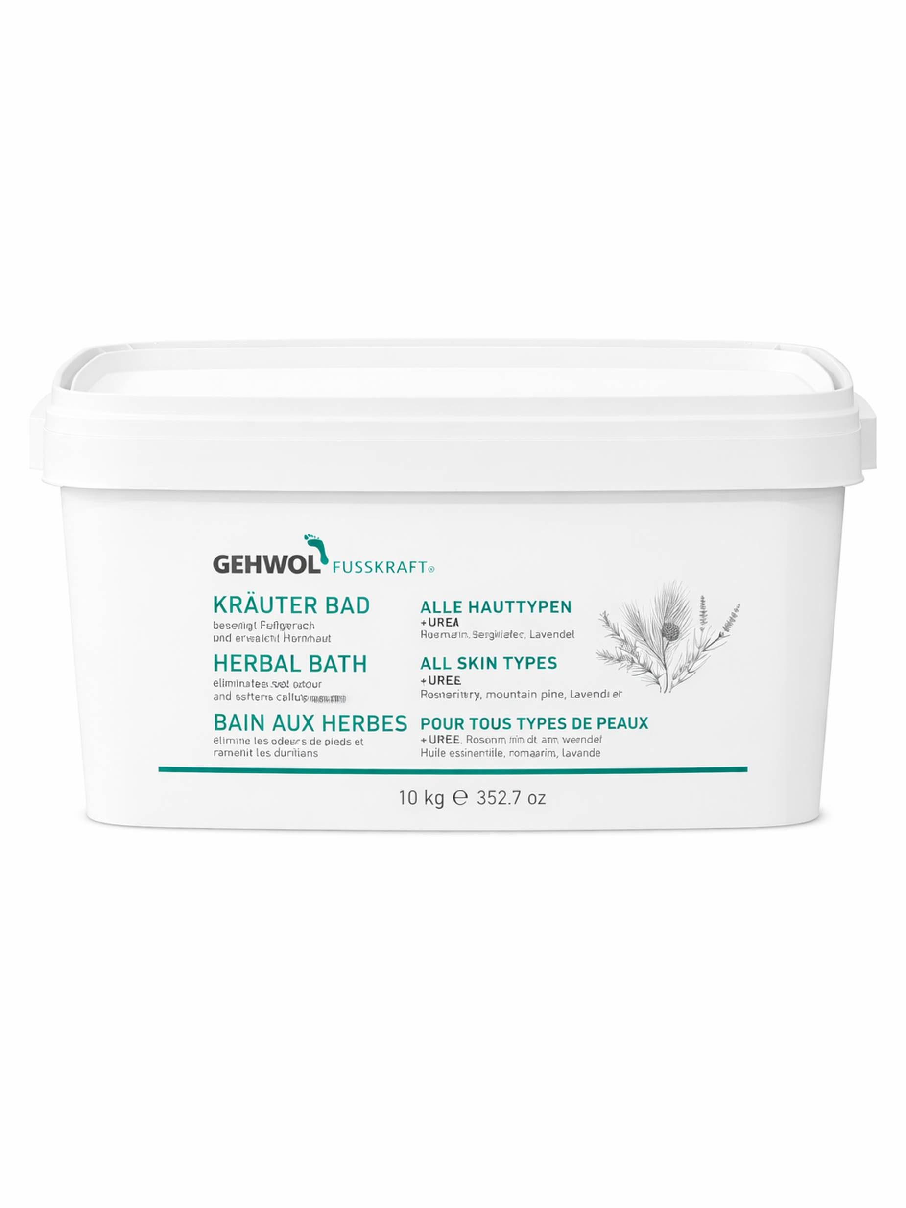 Eduard Gerlach GmbH Fußbädersalz Pflegendes Kräuter Fußbad für weiche Füße 10 kg Packung
