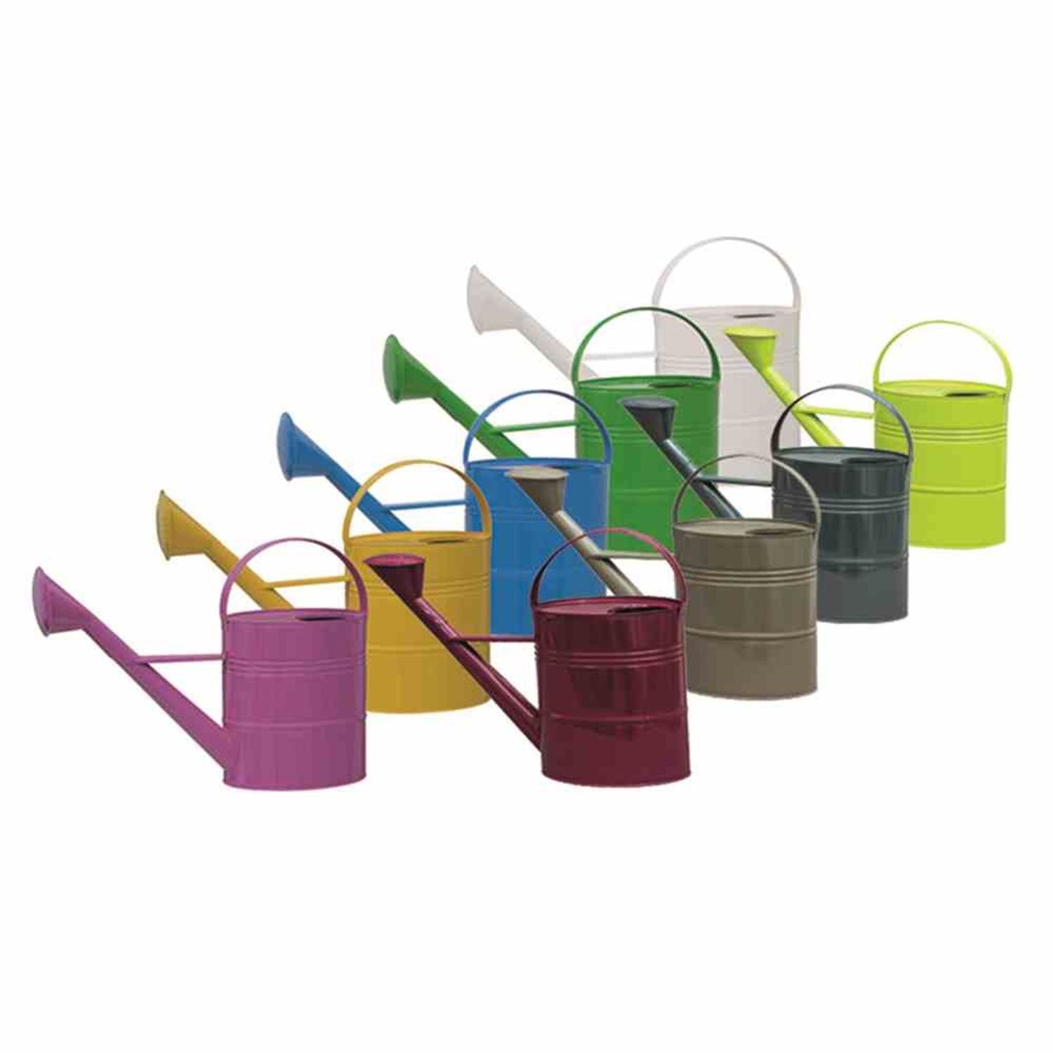 Siena Garden Gießkanne Zinkgießkanne 10 l pink Stahlblech, verzinkt