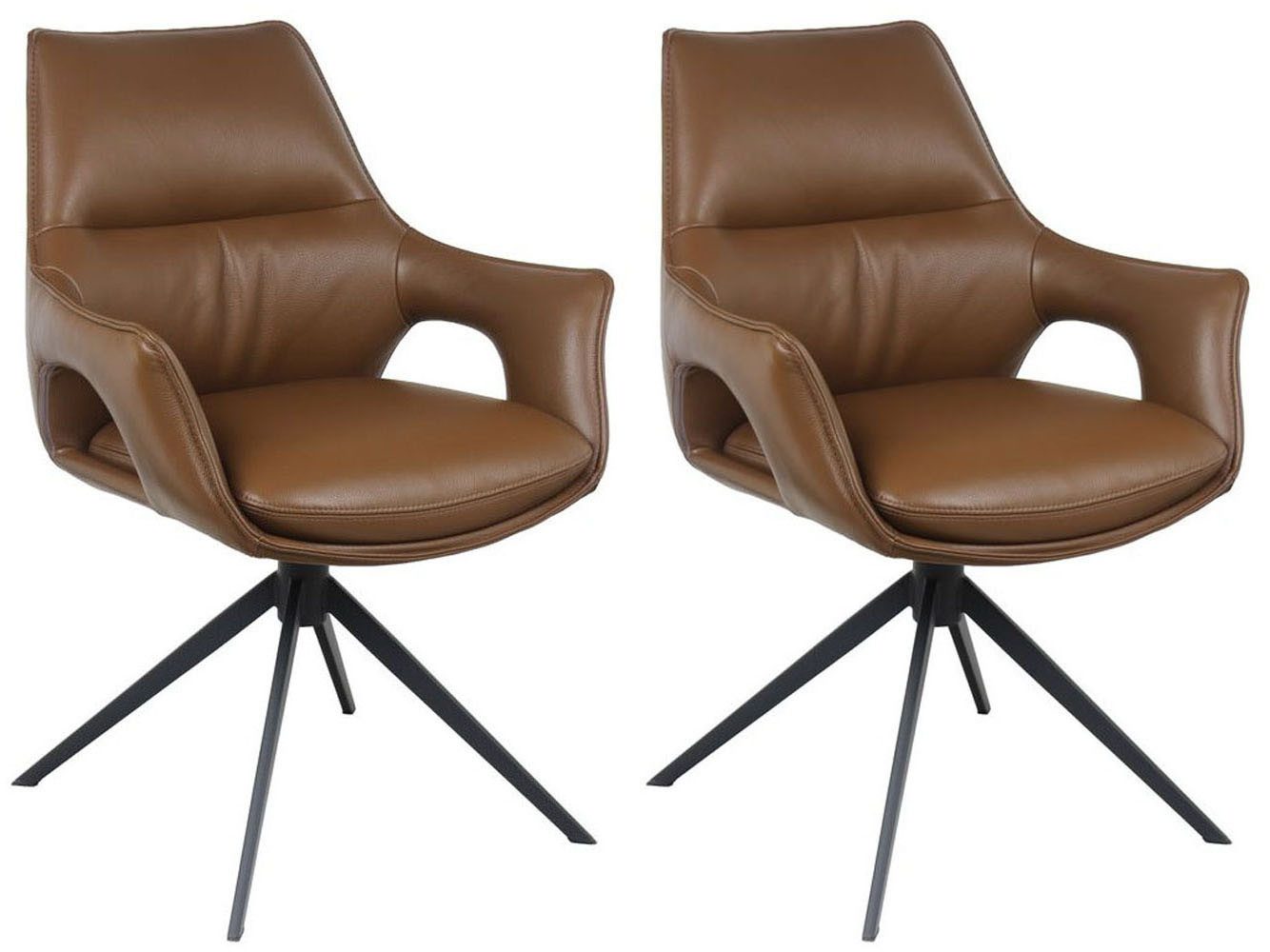 Home affaire Drehstuhl Sienna (Set, 2 St), 2er Set