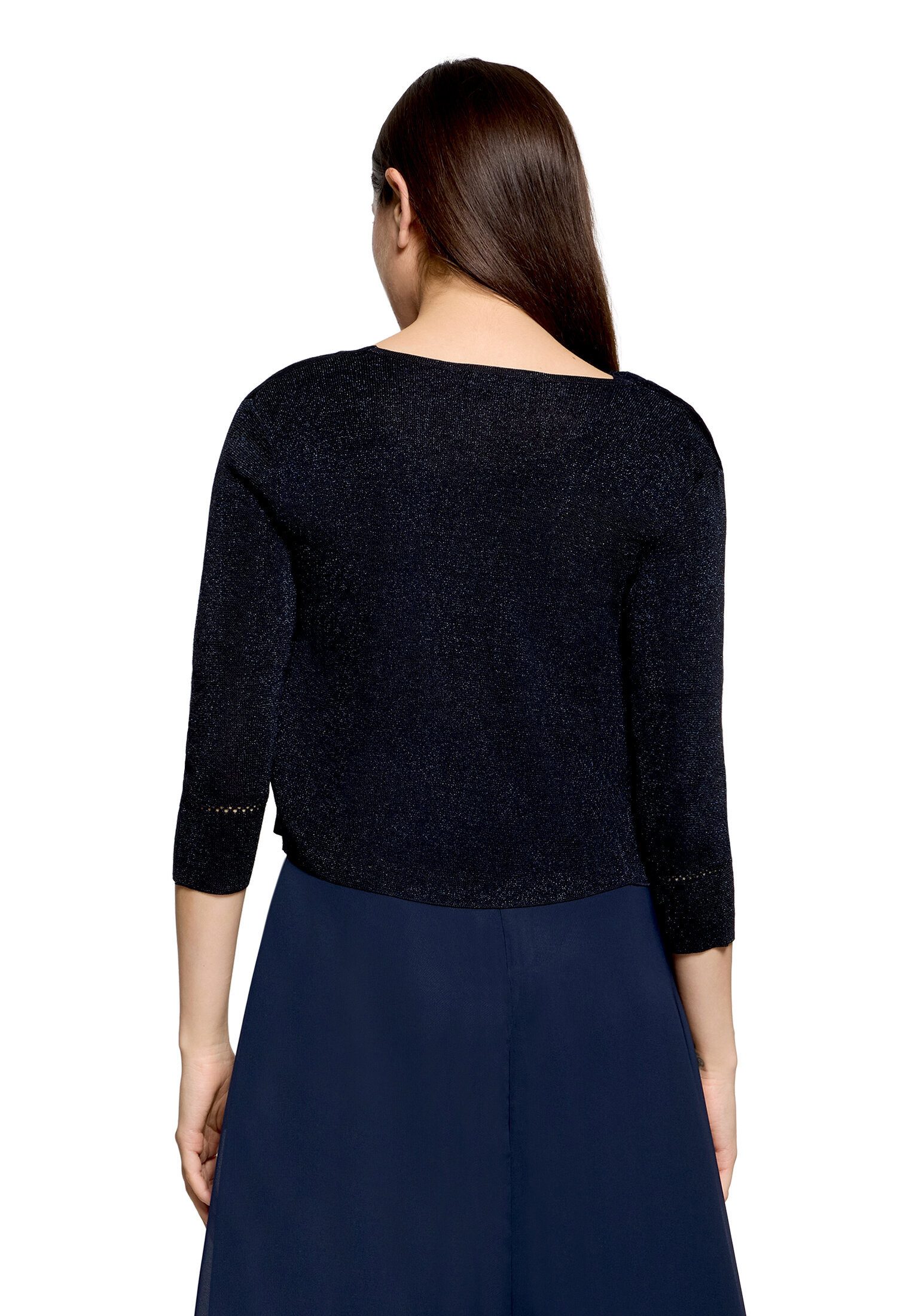 Vera Mont Strickjacke Damen ohne Verschluss (1-tlg) Glitzer