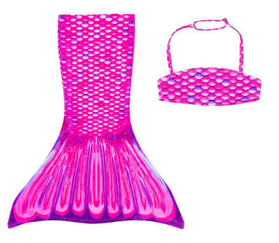 Fin Fun Balconette-Bikini Fin Fun Meerjungfrau Bikini Oberteil mit Rock Malibu Pink für Kinder