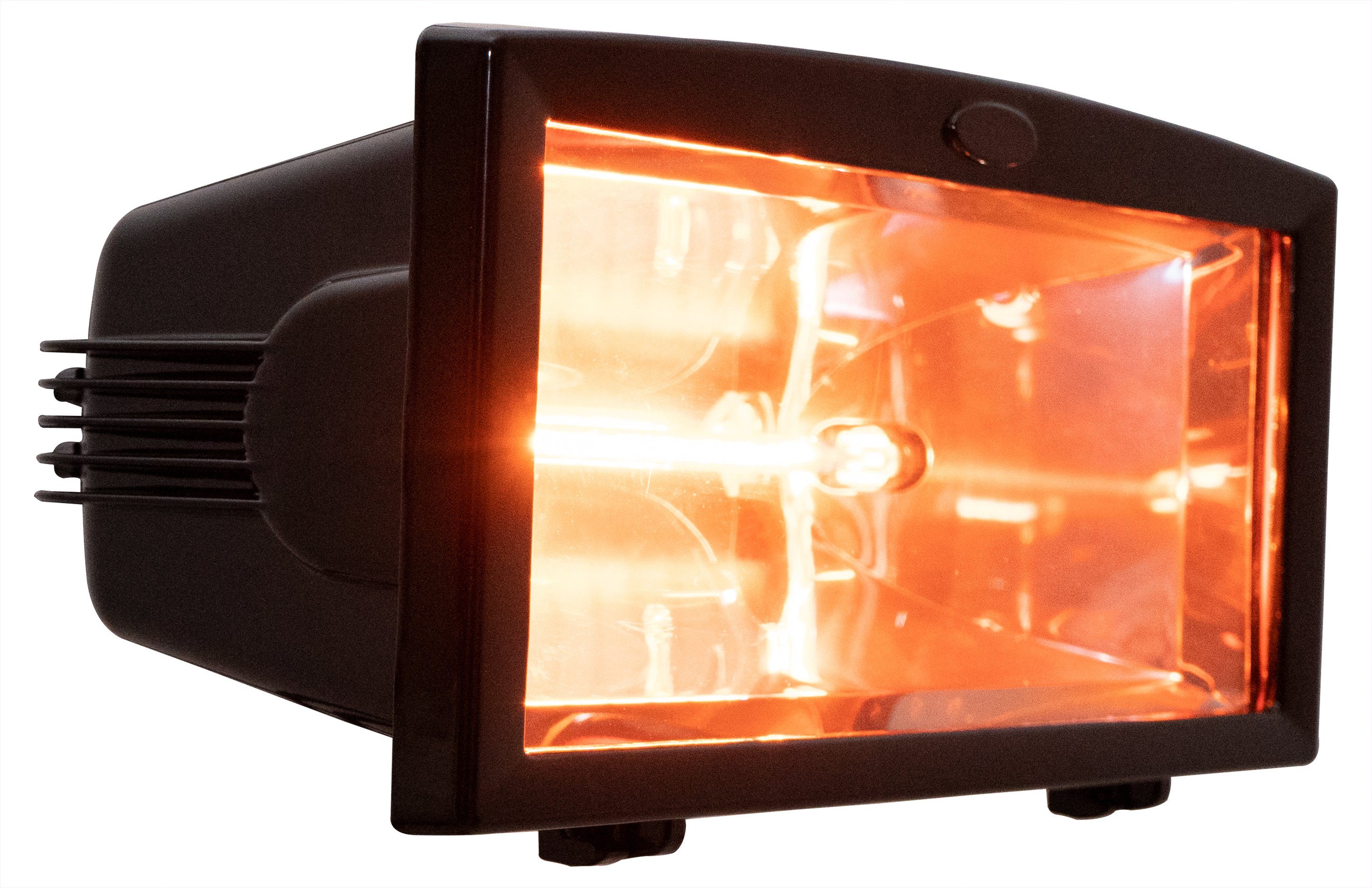 BRUBAKER Heizstrahler Infrarot Wärmestrahler IP54 Schwarz, 1300 W, elektrischer Terrassenstrahler mit Goldröhre - Infrarotstrahler – Bild 5 von 5