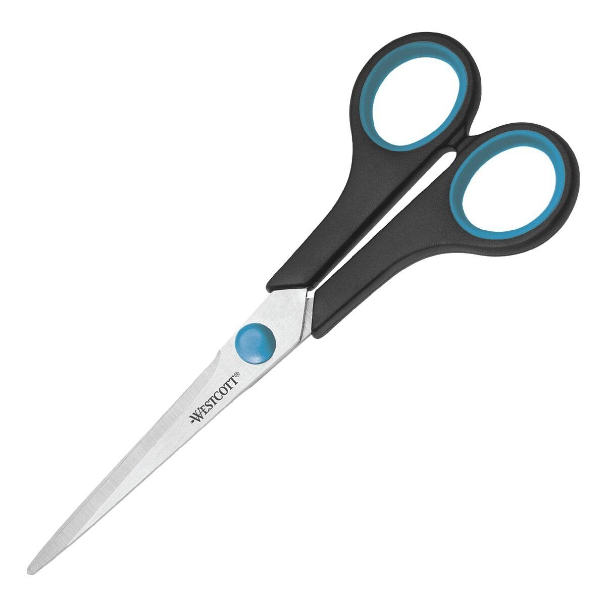 WESTCOTT Haushaltsschere Easy Grip, 18 cm, für Rechtshänder