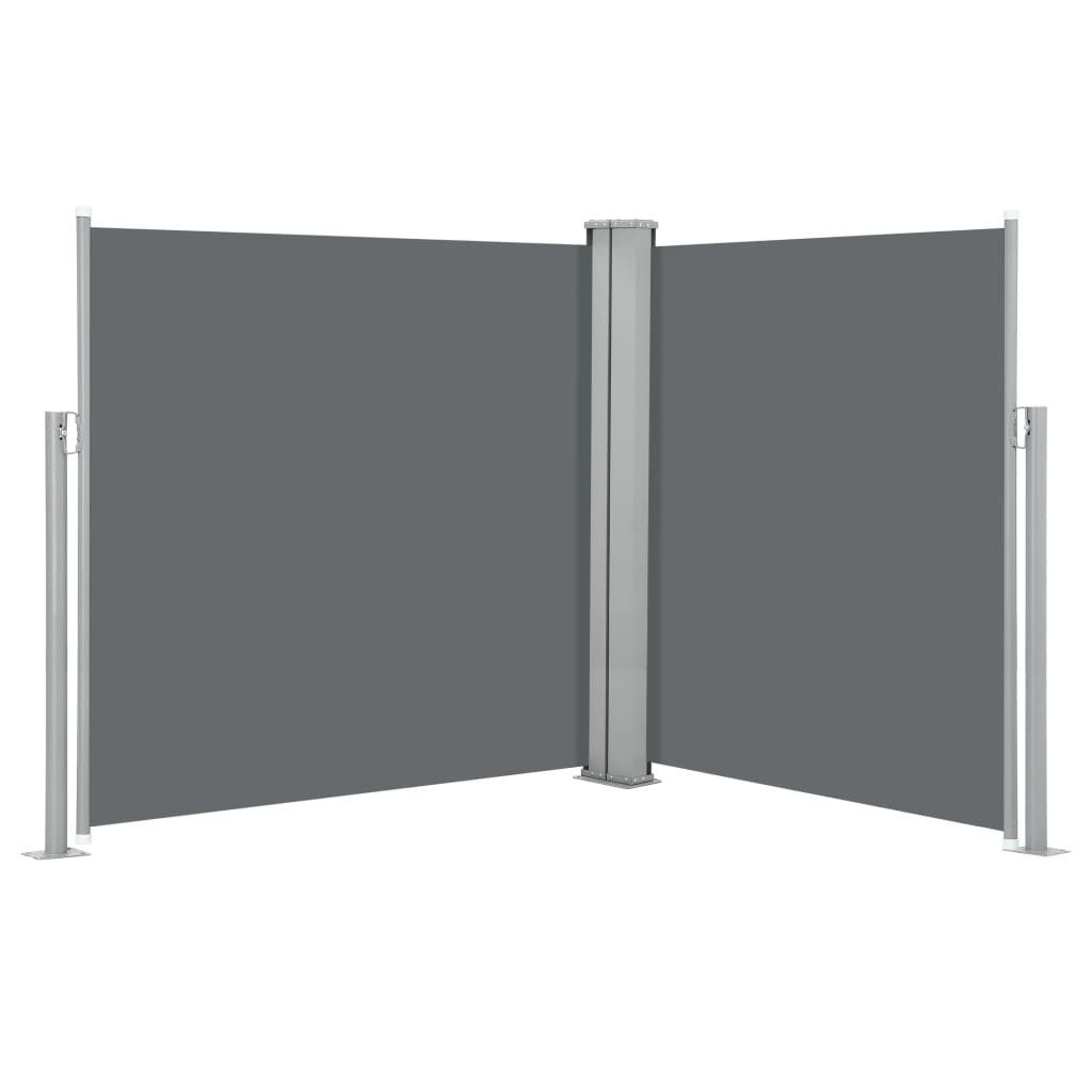 vidaXL Seitenmarkise 140 x 600 cm Sichtschutz Windschutz Sonnenschutz Seitenmarkise Auszieh