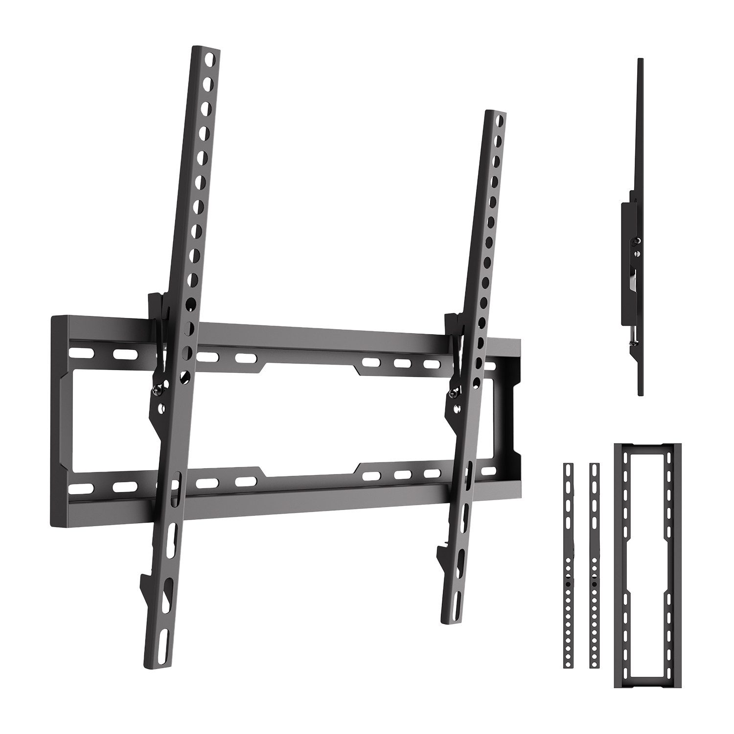 Maclean TV-Wandhalterung MC-188 für 37–86'' max. 45 kg schlank, (bis 86 Zoll, Neigungsverstellung: von +0° bis -8°, Wandabstand: 22 mm)