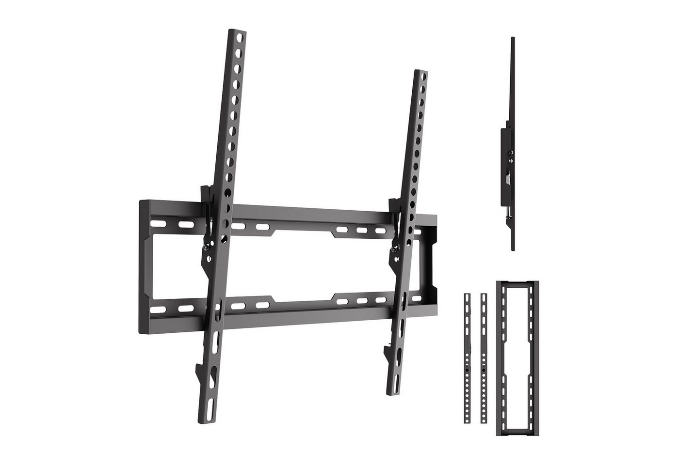 Maclean TV-Wandhalterung MC-188 für 37–86'' max. 45 kg schlank, (bis 86 Zoll, Neigungsverstellung: von +0° bis -8°, Wandabstand: 22 mm)