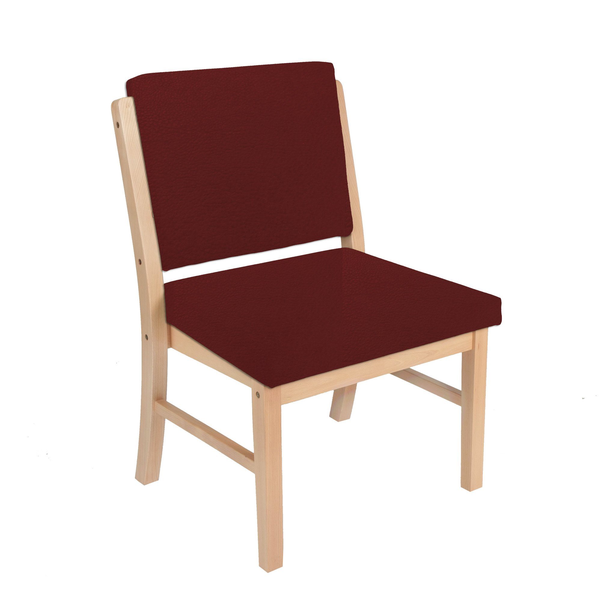 einrichtungsdesign24 Holzstuhl Schwerlaststuhl für Schwergewichtige Alexander bis 250kg, Massivholz, extra starke Beine, geneigte Sitzfläche und Rückenlehne