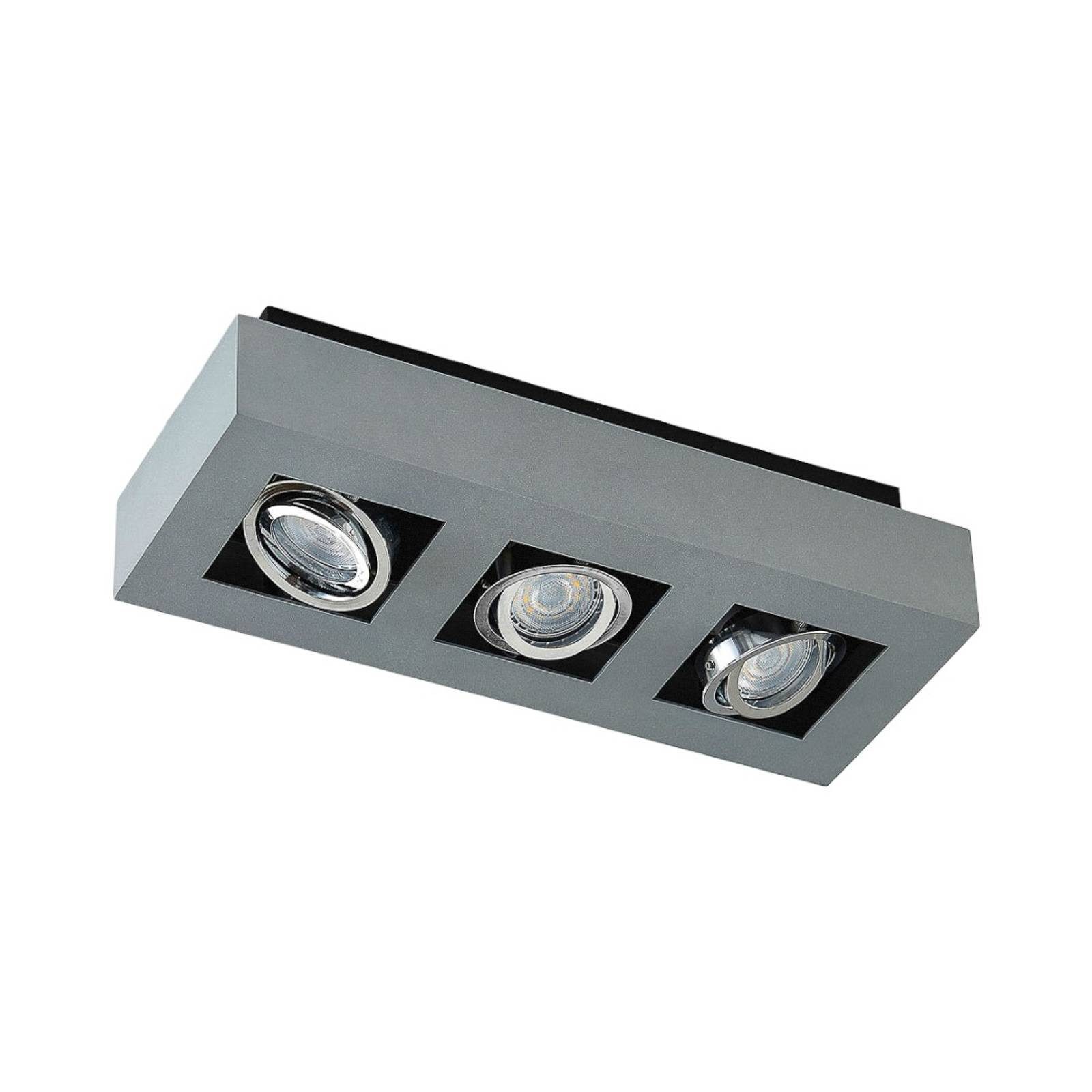 Arcchio Deckenstrahler Vince, Metall, Alu IP20, 3 x 10 W LED