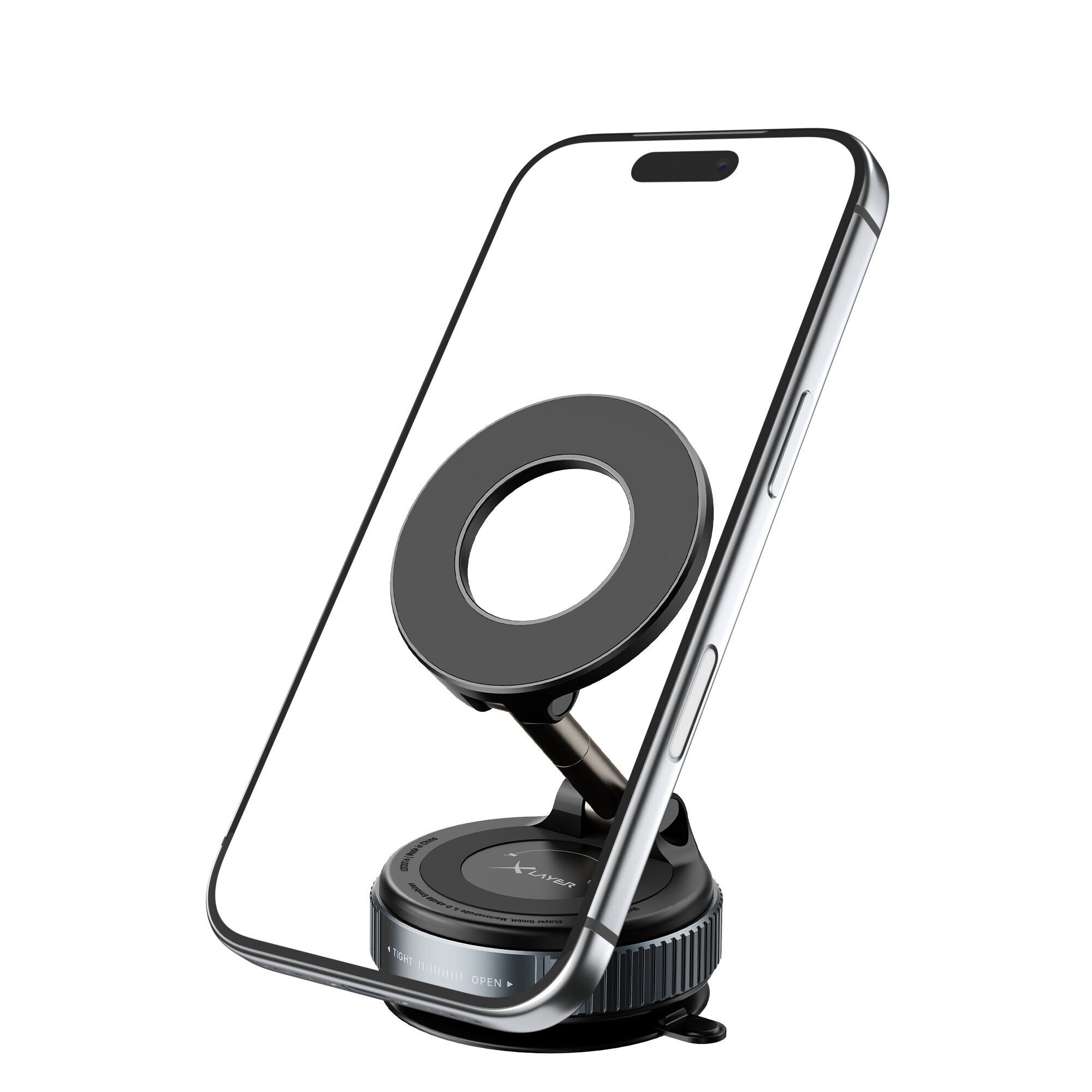 XLAYER Smartphone-Halterung Kfz-Halterung für Smartphone Magnetisch mit Saugnapf – Bild 3 von 5