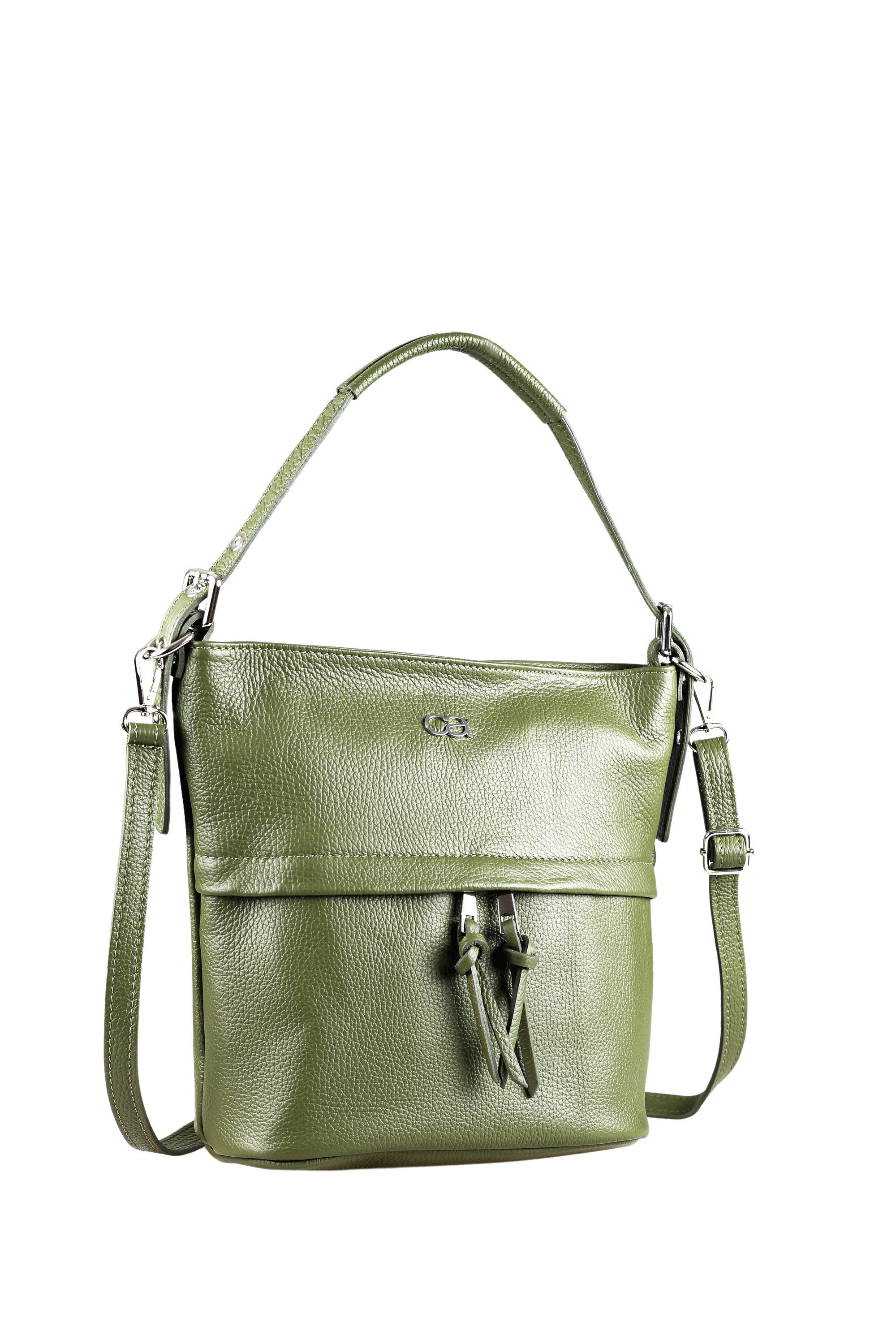 Leder aus Schultertasche ALESSANDRO Kopen, softem COLLEZIONE khaki