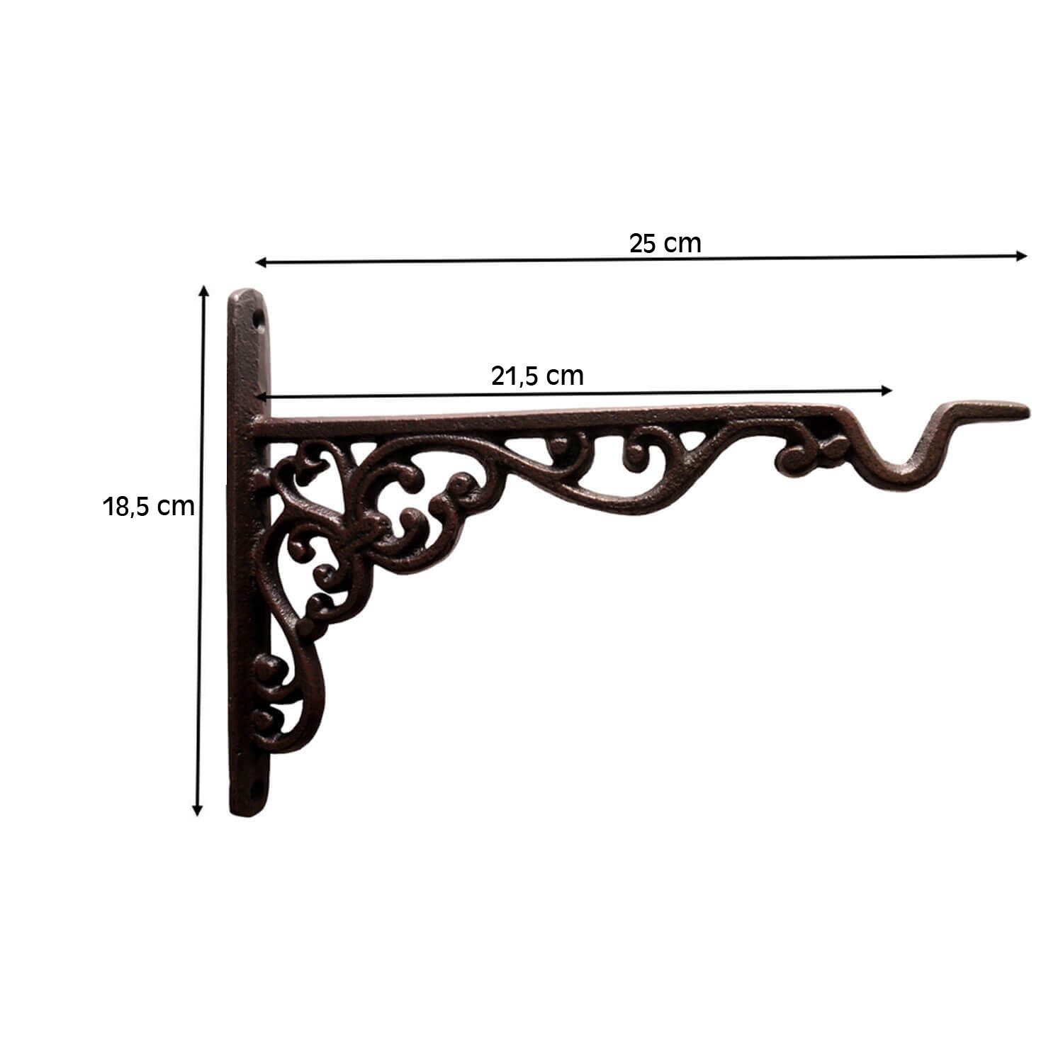 Dekowunder Wandhaken Haken Wandhalterung Blumenampel Landhaus Gusseisen 25 günstig online kaufen