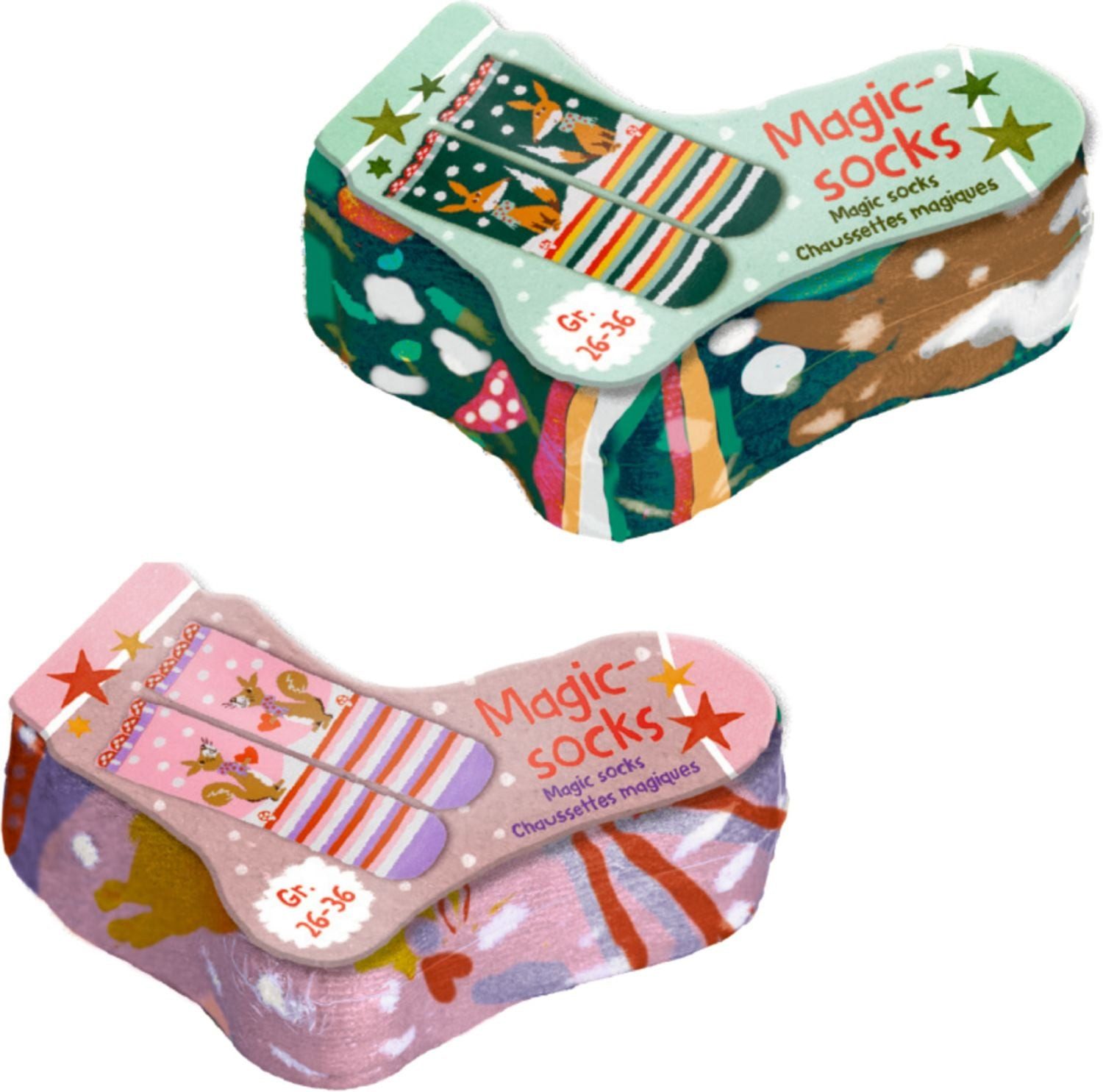 Coppenrath Spiel Magic Socks (one size) - Winterzauber im Weihnachtsw., sort.