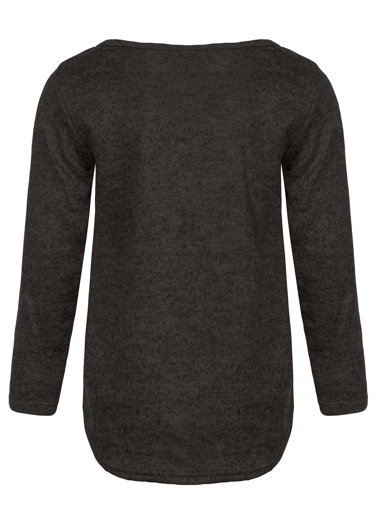 KMISSO Sweatshirt, mit Motiv Mädchen Casual Print, (1-tlg) mit Schwarz Sweatshirt Pullover