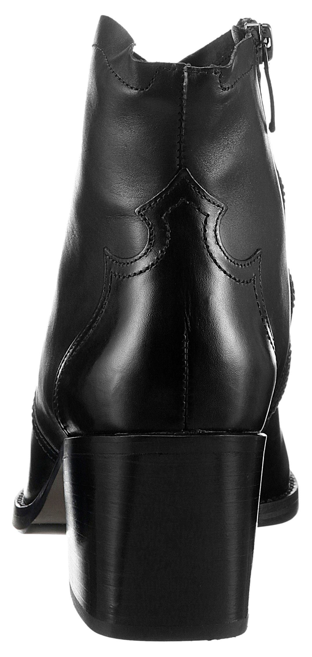 Paul Green zulaufender spitz in Form schwarz Westernstiefelette