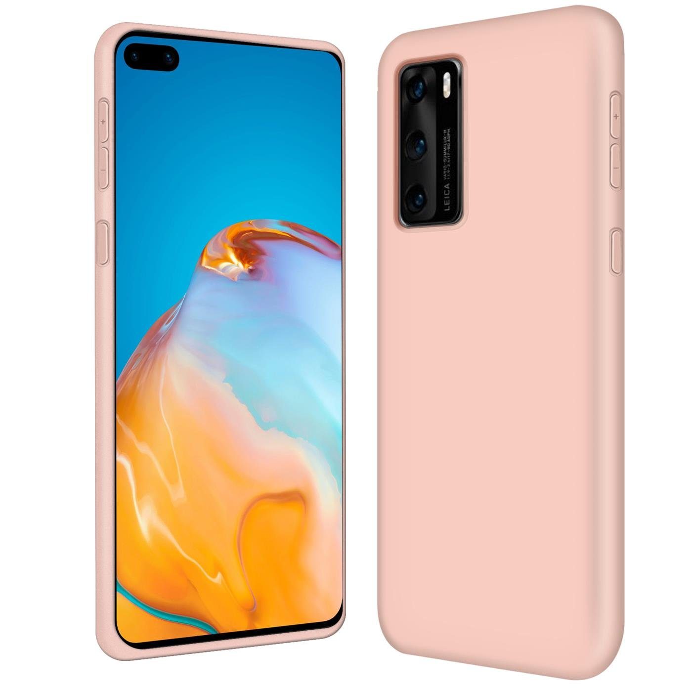 CoolGadget Handyhülle Silikon Colour Series Slim Case für Huawei P40 6,1 Zoll, Hülle weich Handy Cover für Huawei P40 Schutzhülle