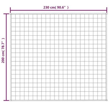 Bettüberwurf Gewichtsdecke Hellcreme 200x230 cm 9 kg Stoff, vidaXL