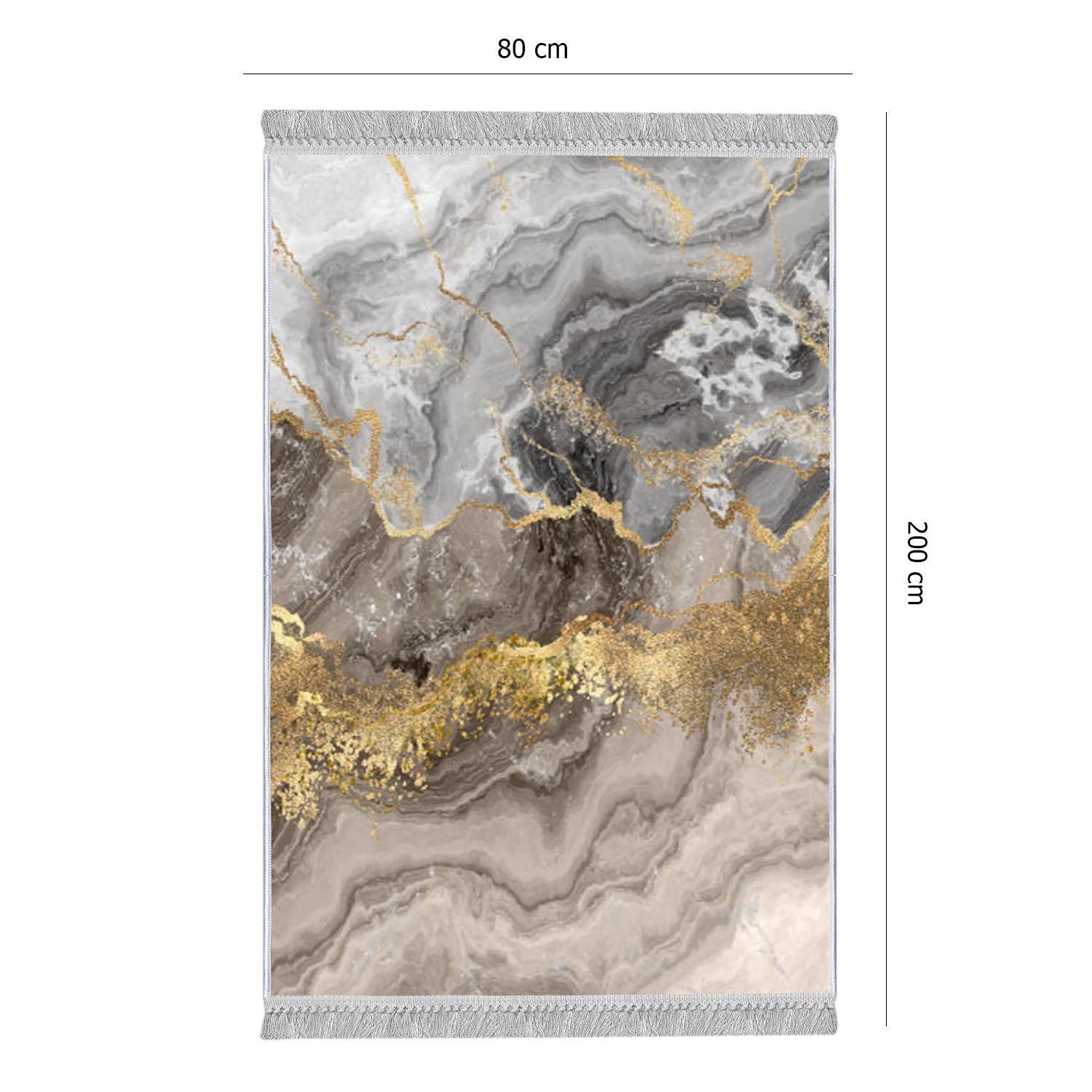 Conceptum Hypnose Teppich 100% VELVET FABRIC, 80 x 200 cm T4153