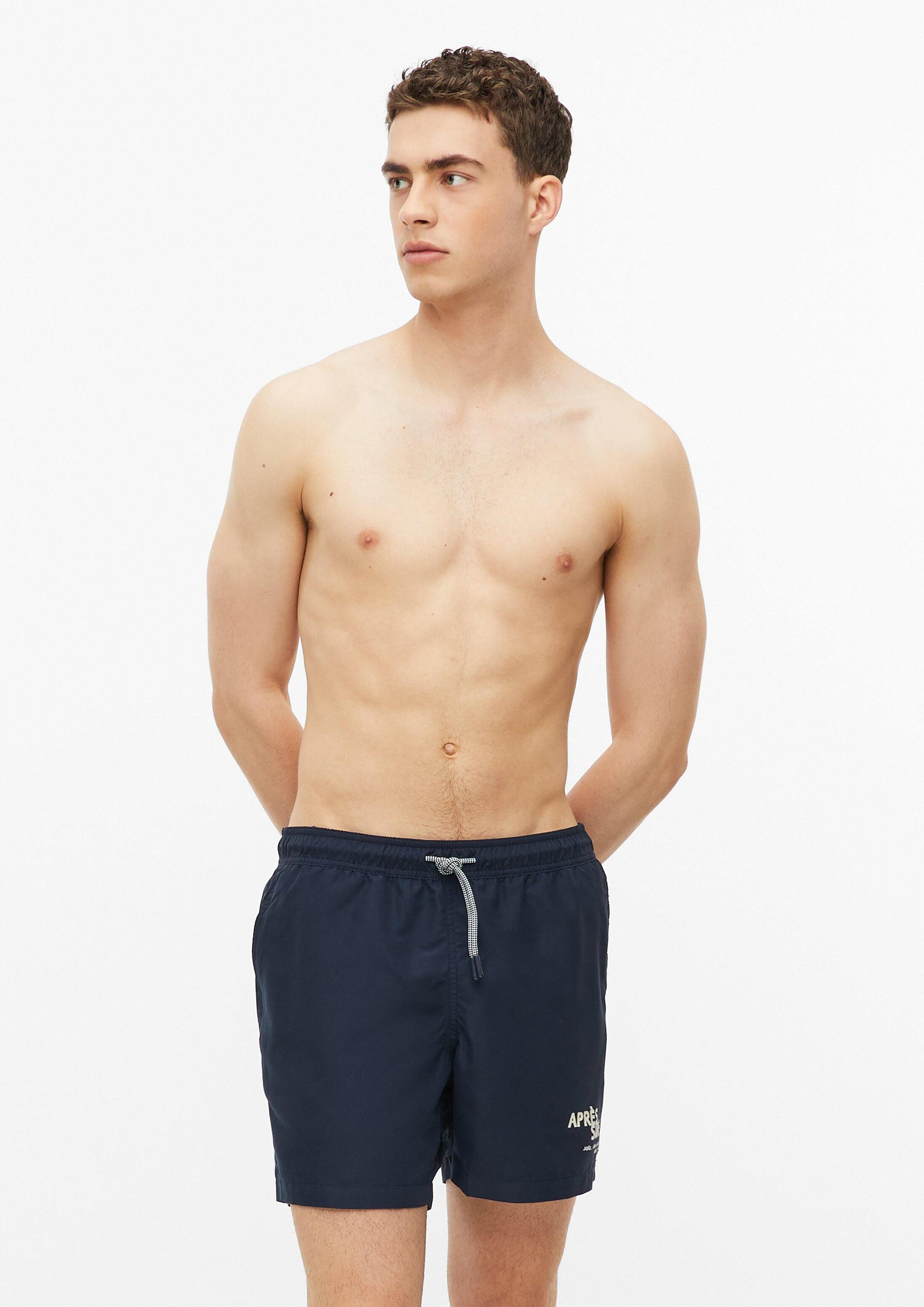 s.Oliver Badehose Badehose Badehose mit Print und Kordelzug