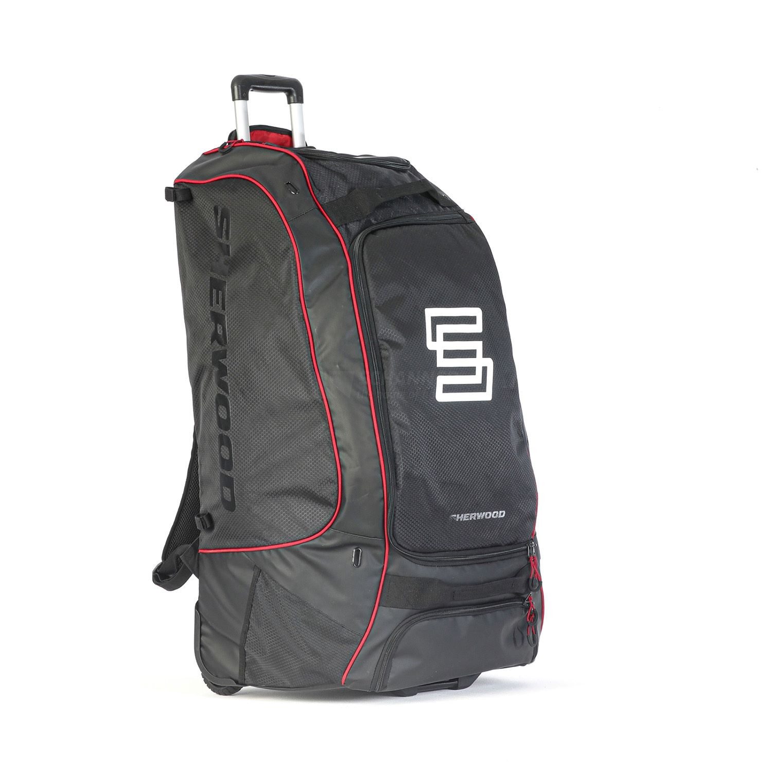 SHER-WOOD Hockeytasche Rollen-Rucksack Sherwood 9950 Tasche schwarz