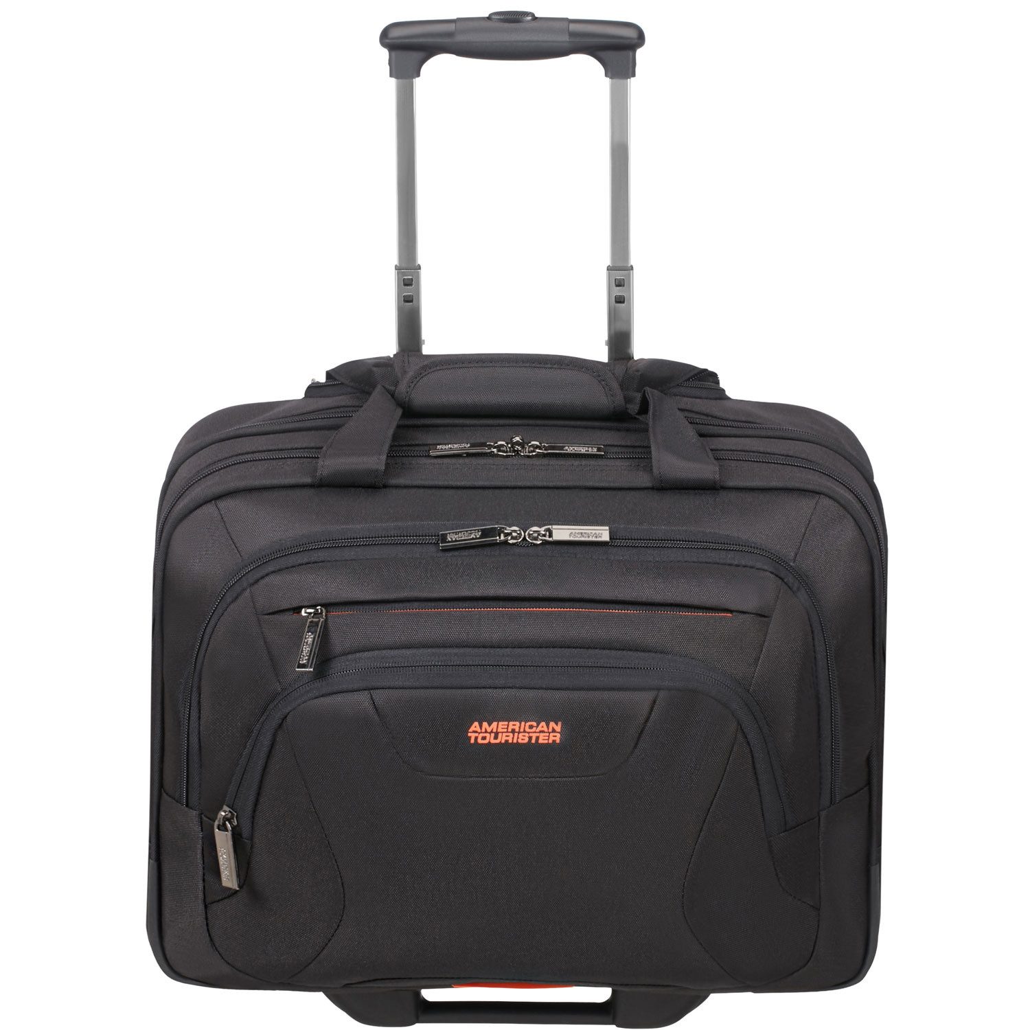 American Tourister® Koffer American Tourister Business Trolley 15,6 Zoll AT WORK black/orange