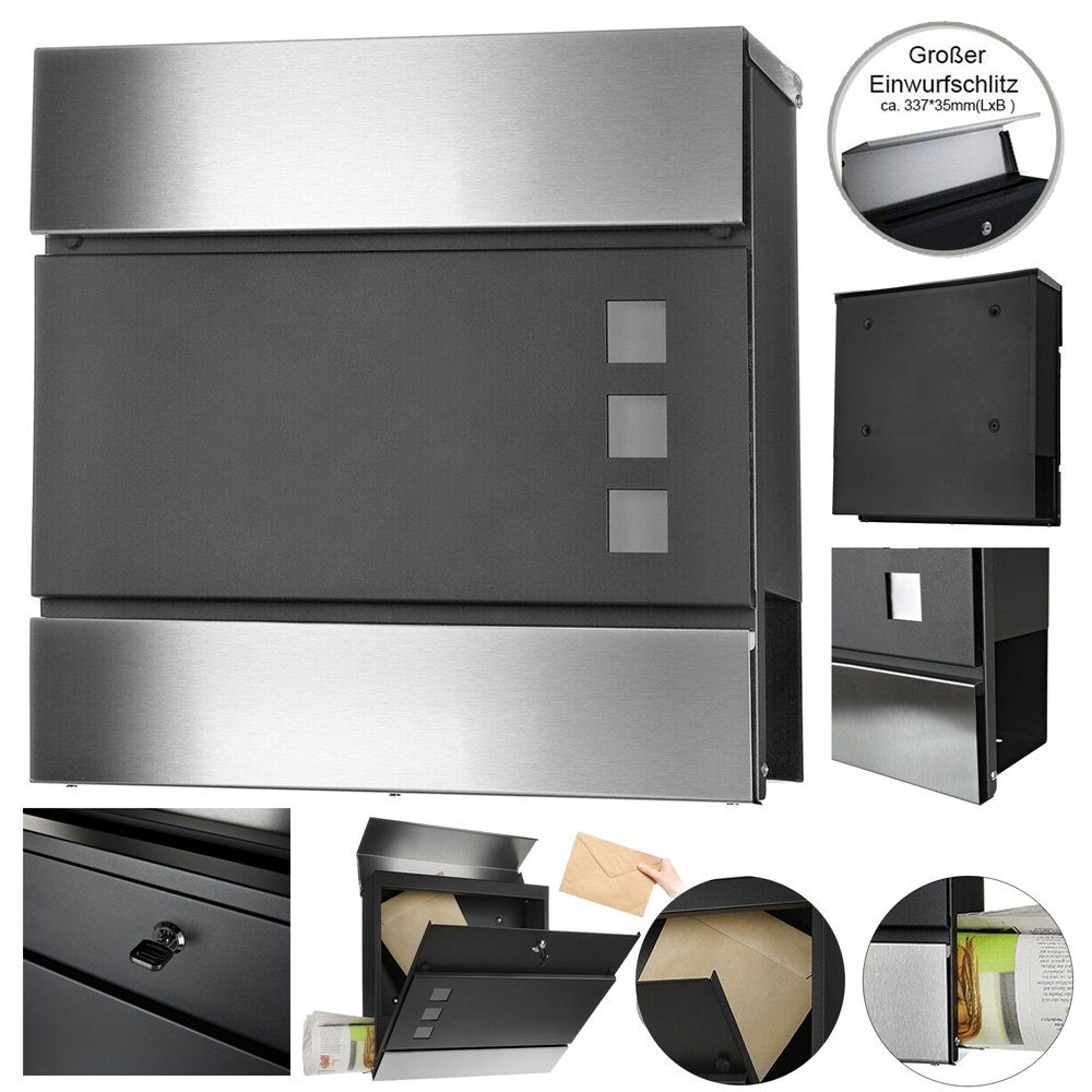 Feel2Home Briefkasten Briefkasten Postkasten Wandbriefkasten Zeitungsfach E günstig online kaufen