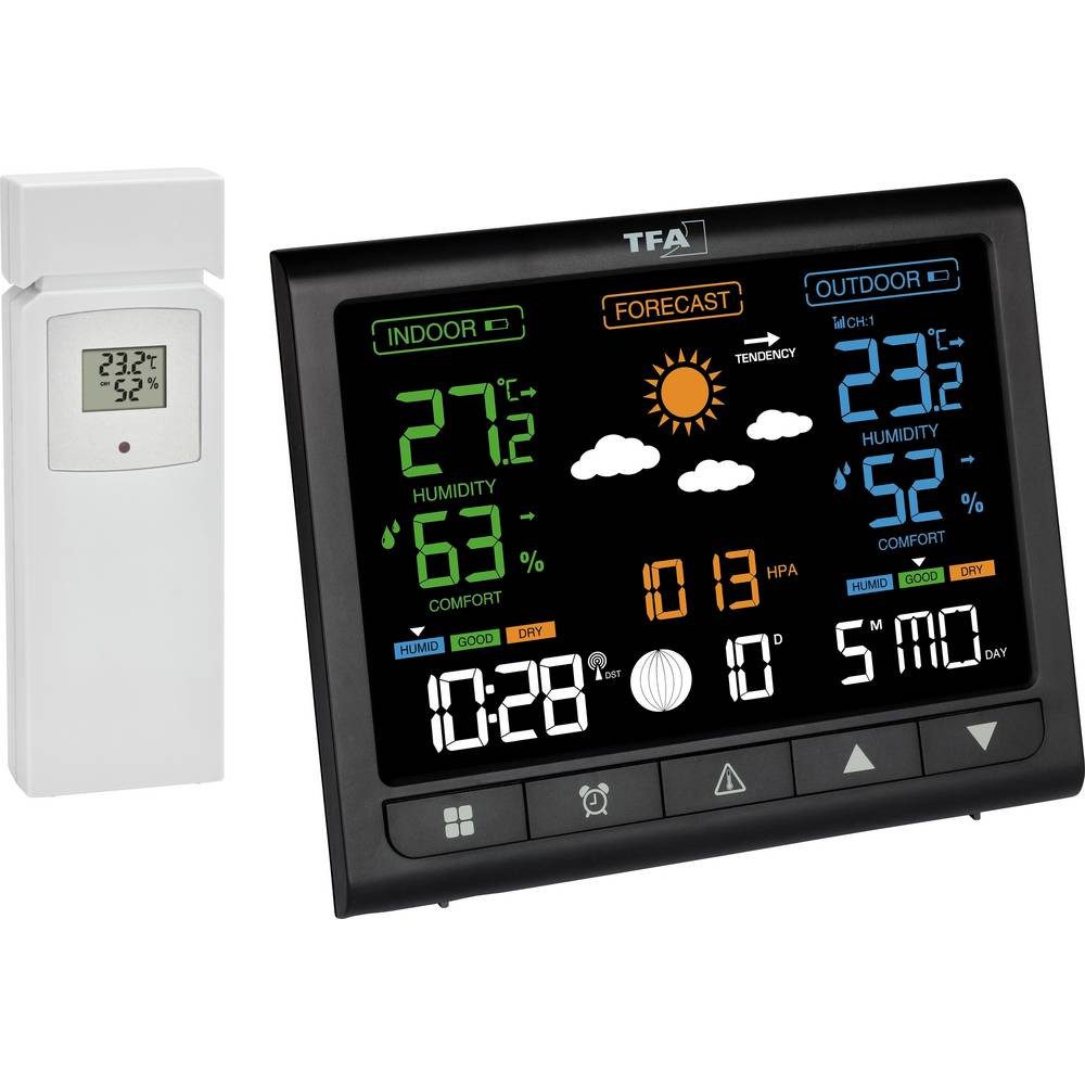 Wetterstation Digitale Funk-Wetterstation mit Außensender