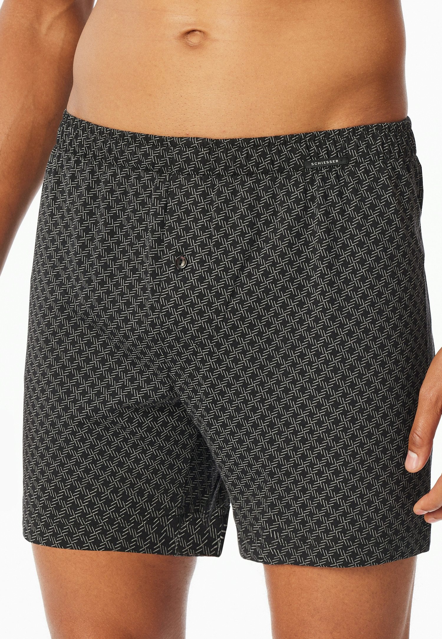 Schiesser Weiter Boxer Boxershorts Multipacks (2er Pack) ideal als Geschenk, mit Eingriff