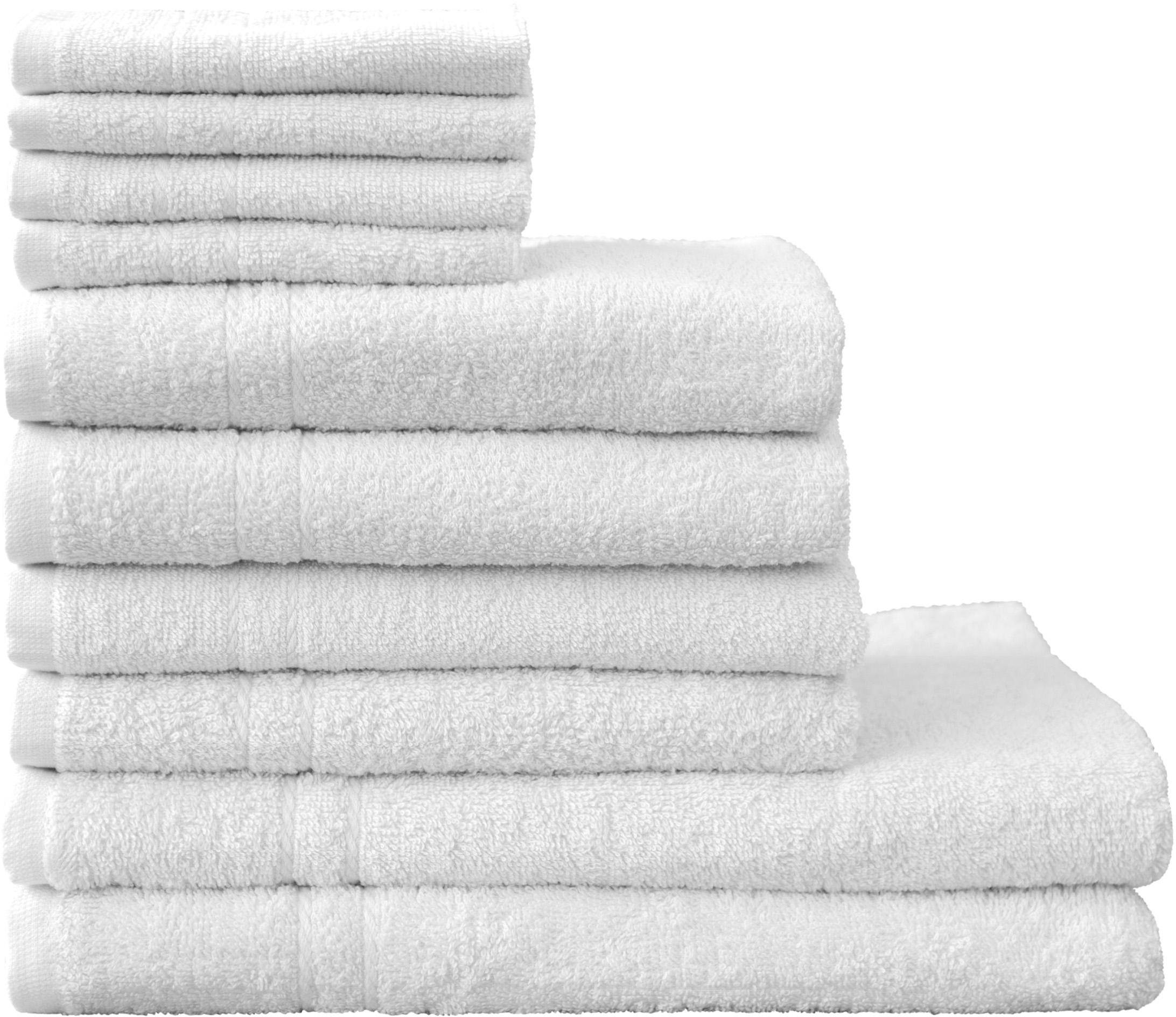 Dyckhoff Handtuch Set Kristall, Walkfrottee (Set, günstig online kaufen