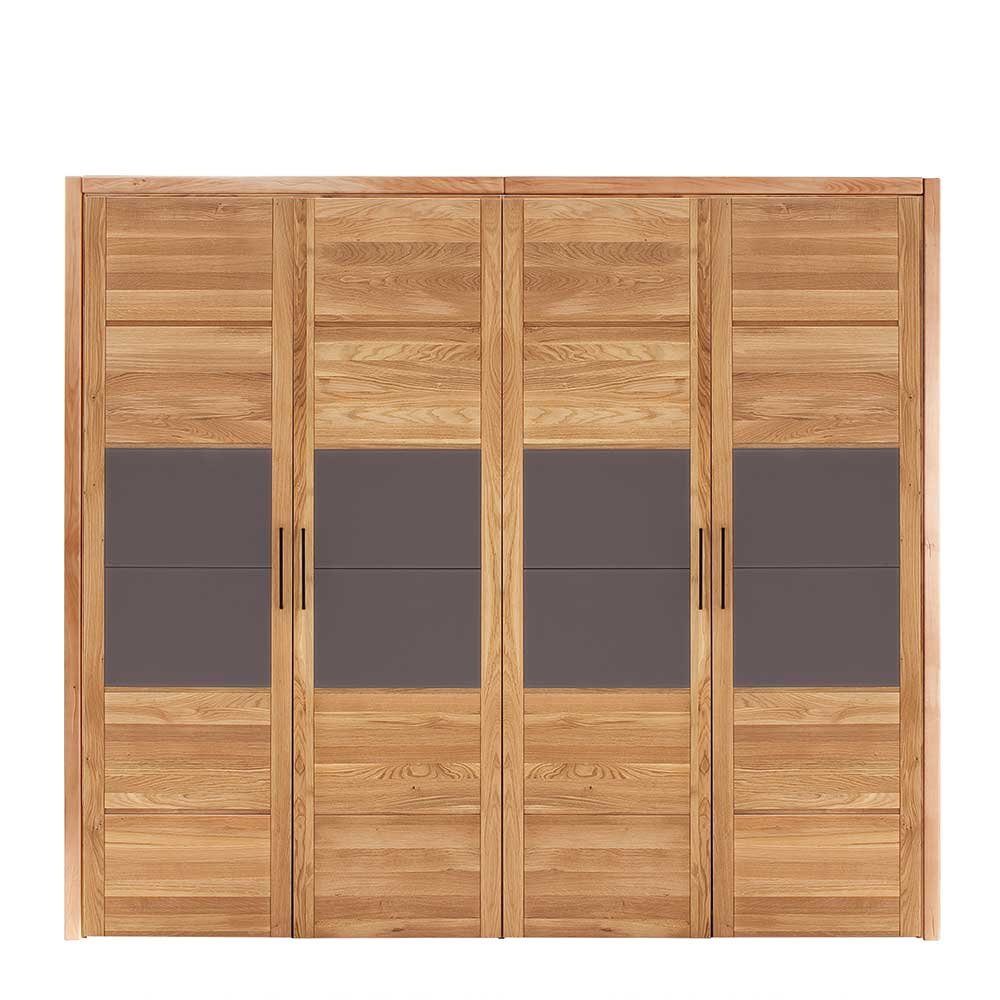 Pharao24 Kleiderschrank Zimarena aus Massivholz