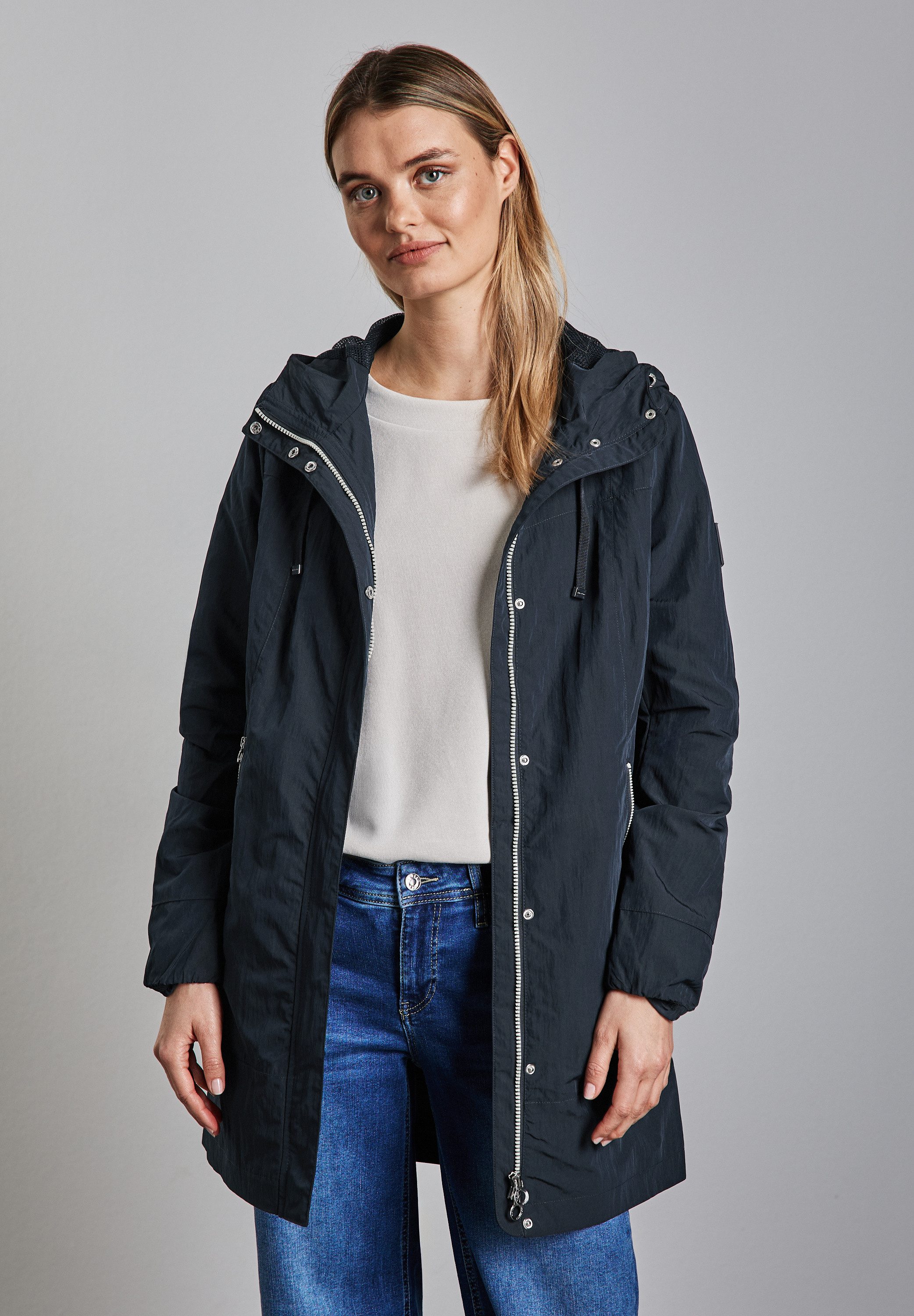 STREET ONE Kurzjacke mit Kapuze
