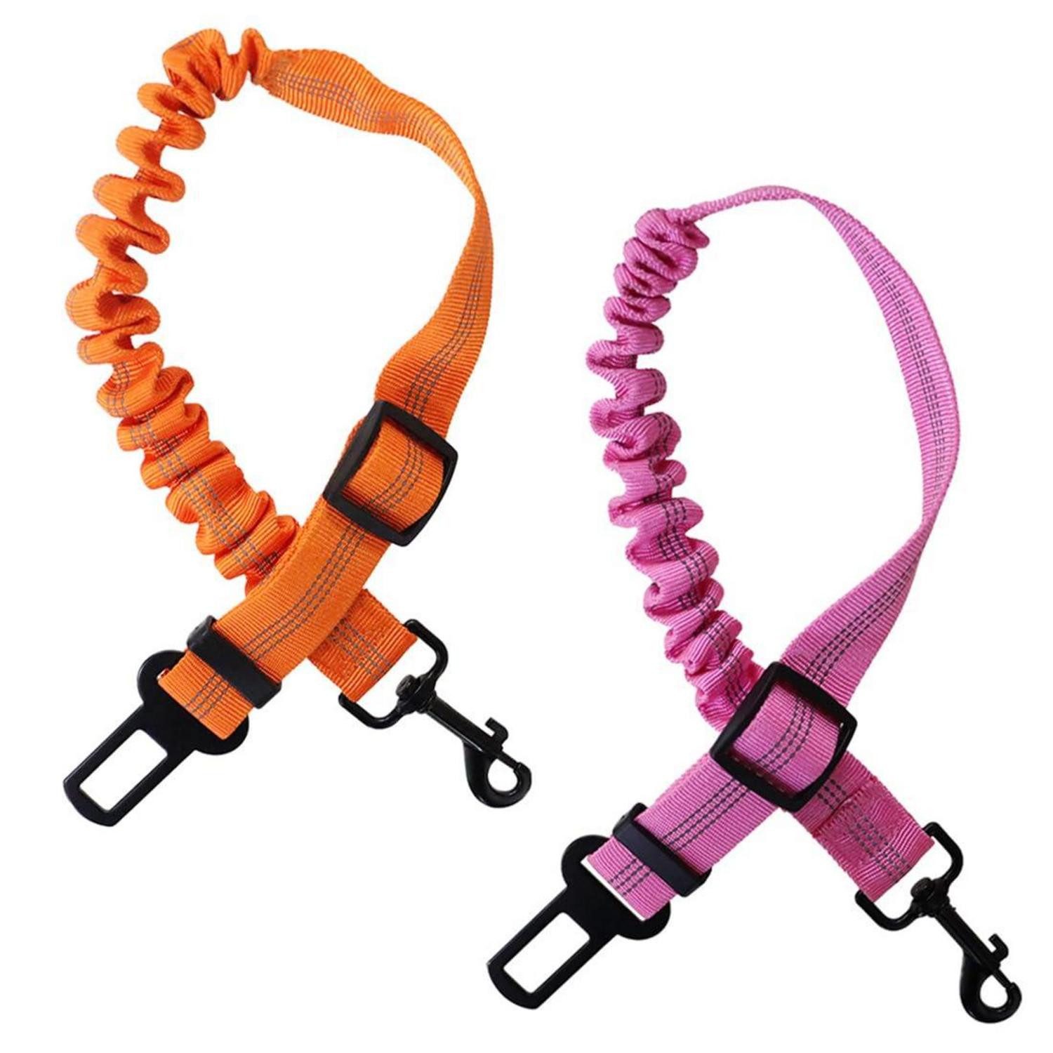 Schutzkragen 2er Set Hunde Anschnallgurt mit elastischem Gurt 50-70cm