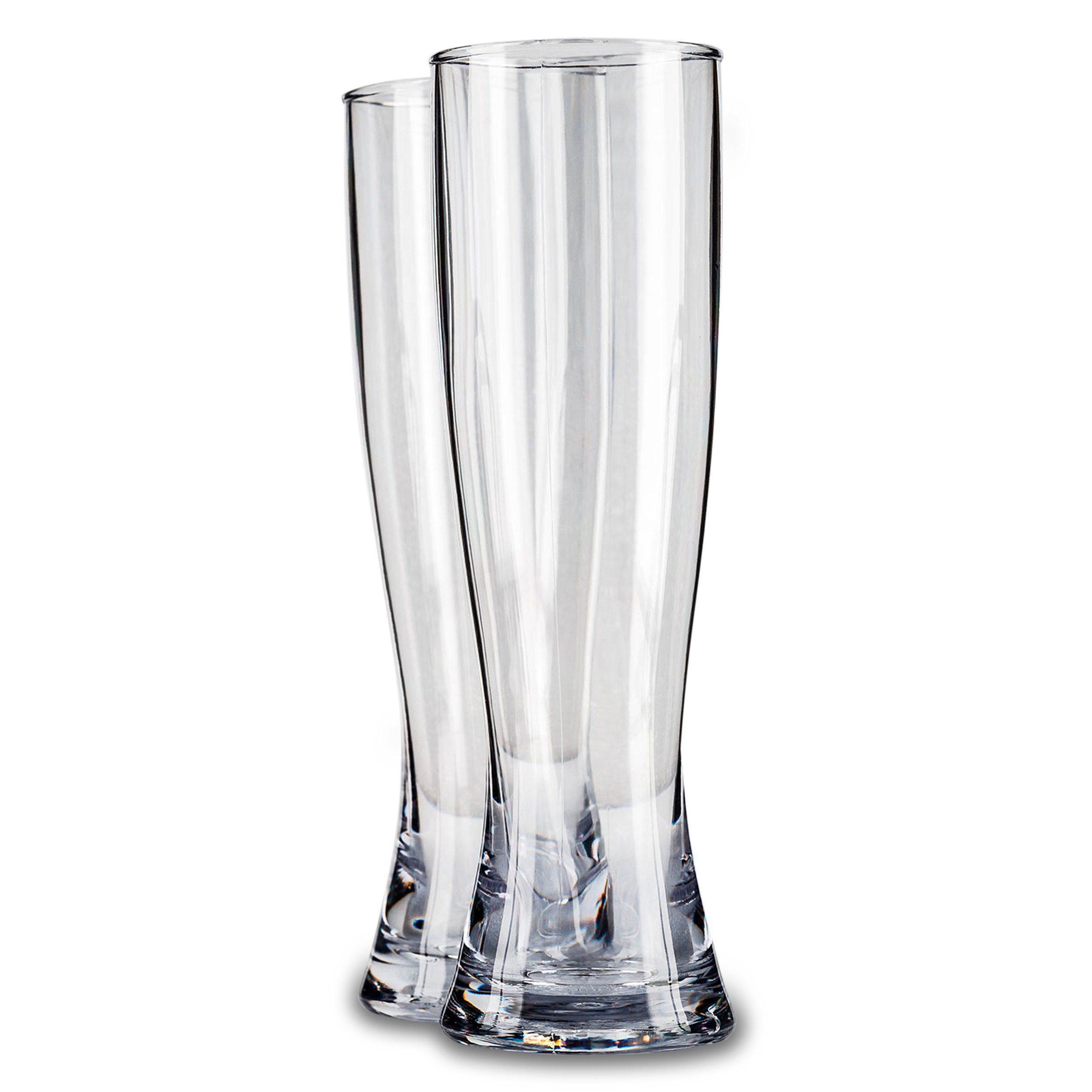Adoma GmbH Becher 2er-Set Weizenbierglas Elegante 0,5 L - Kunststoff, Kunststoff