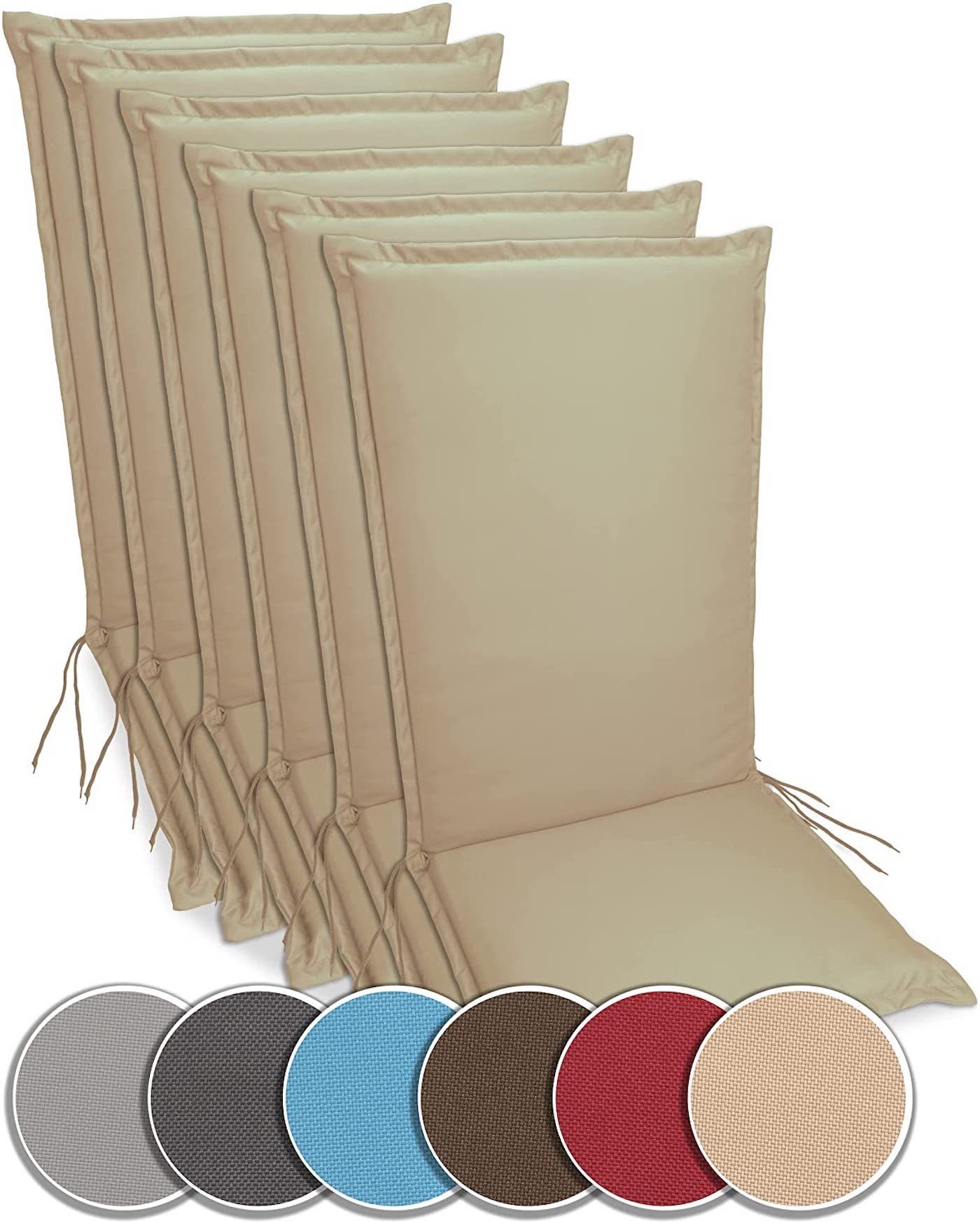 sunnypillow Liegenauflage Polsterauflagen Gartenstuhlauflage 120 x günstig online kaufen