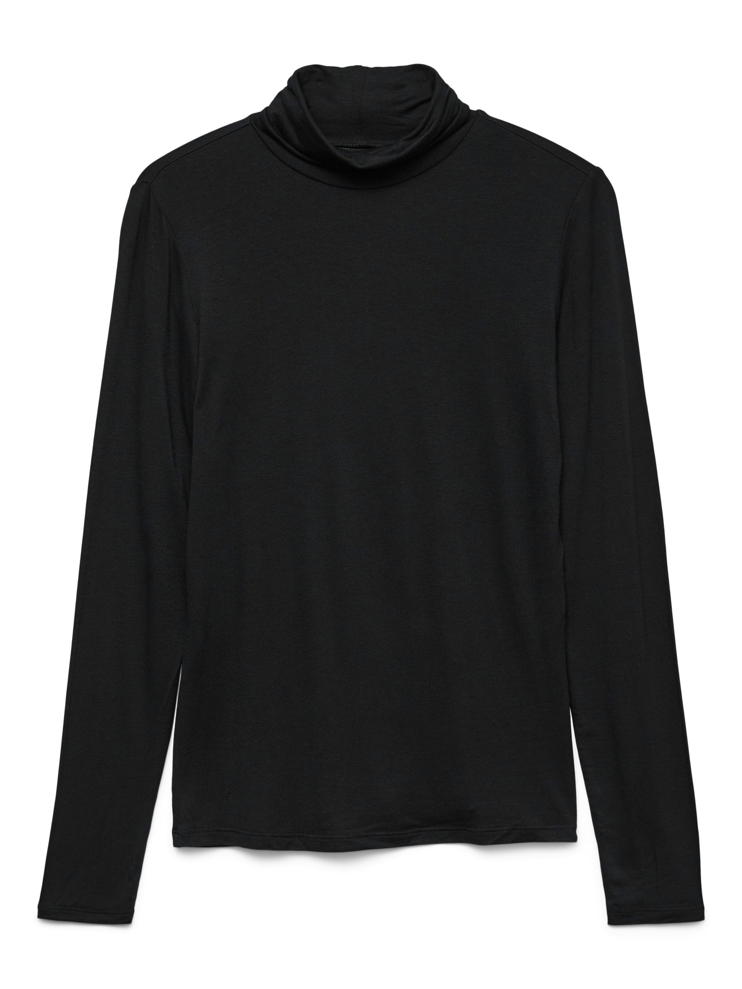 Vero Moda Langarmshirt VMALBERTE LS ROLLNECK TOP JRS NOOS Viskosemischung