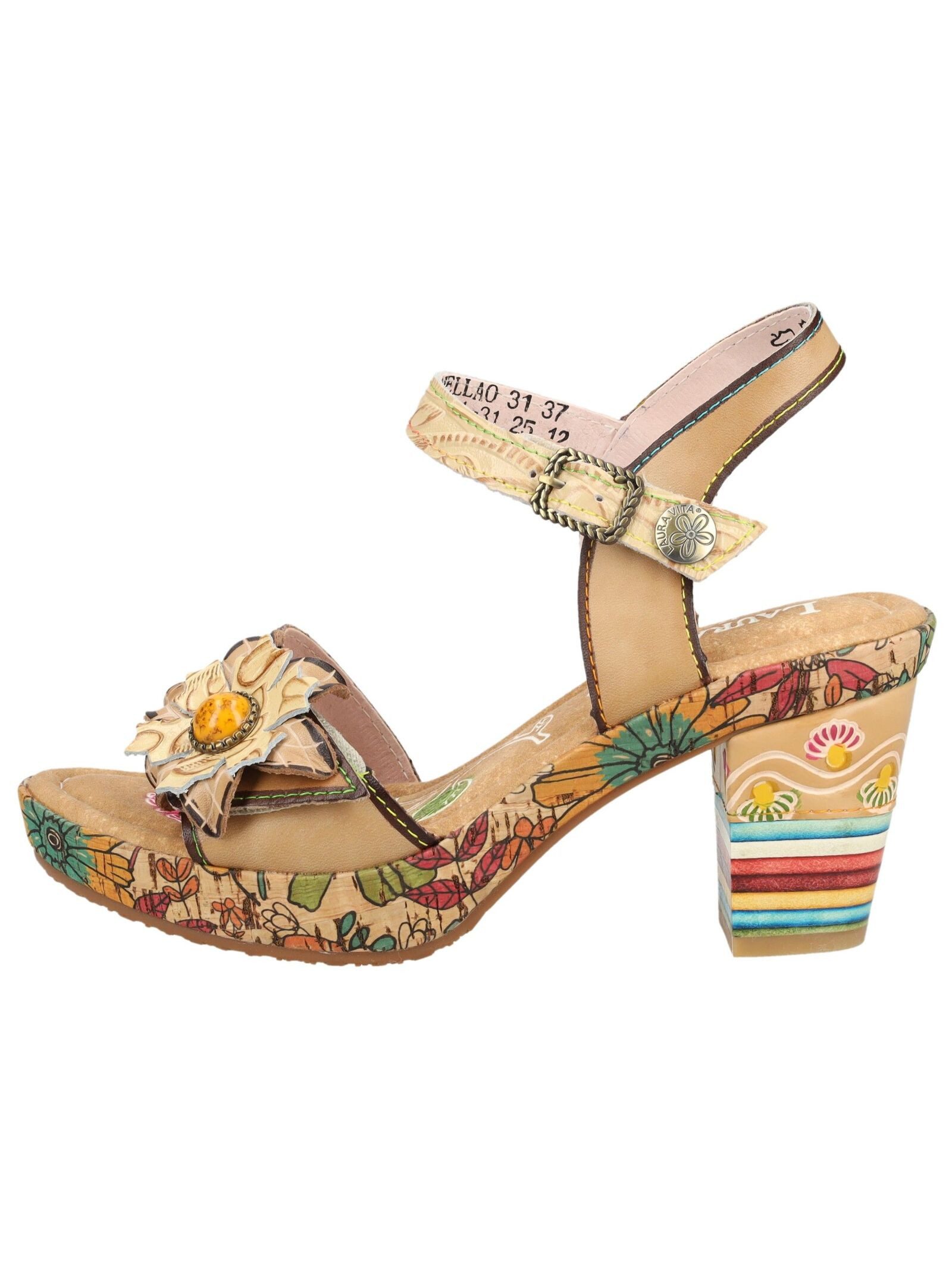 LAURA VITA LAURA VITA Sandalen Leder High-Heel-Sandalette
