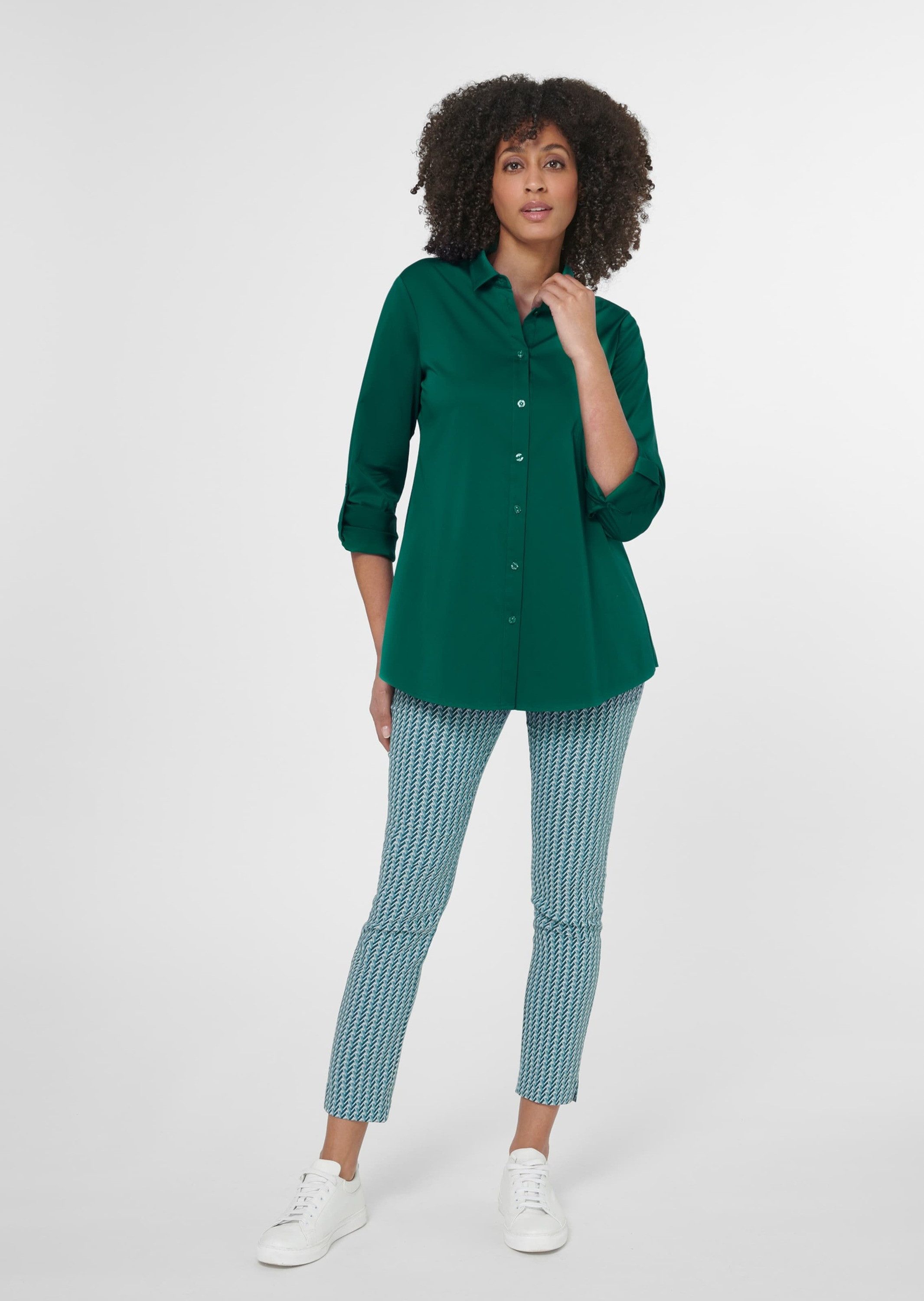 MADELEINE Hemdbluse Hemd in A-Linie