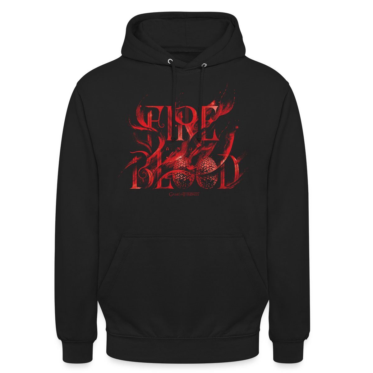 Hoodie Game Of Thrones Haus Targaryen Fire & Blood Logo Unisex Hoodie