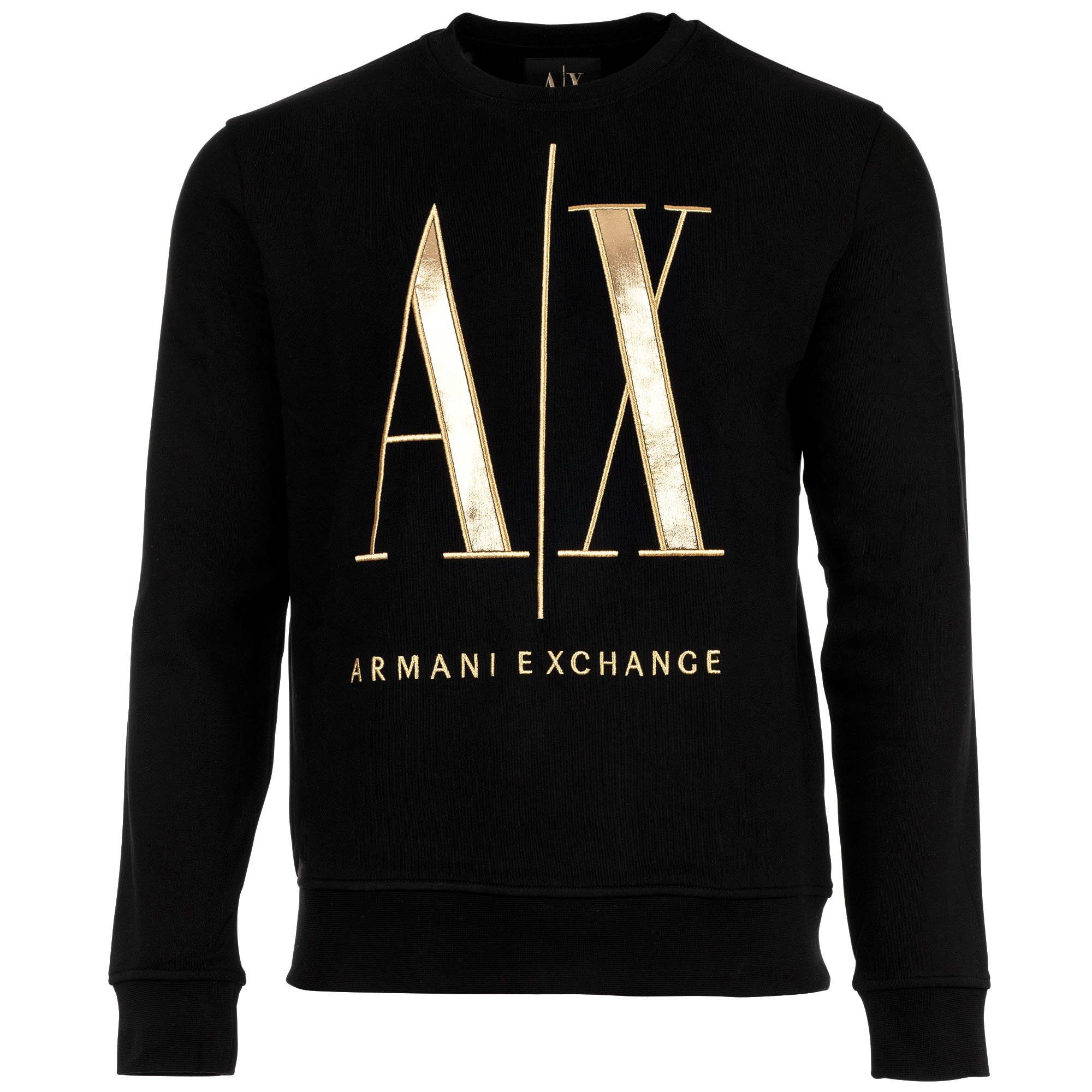 Armani Pullover Schwarz Gold Pullover Herren ARMANI
